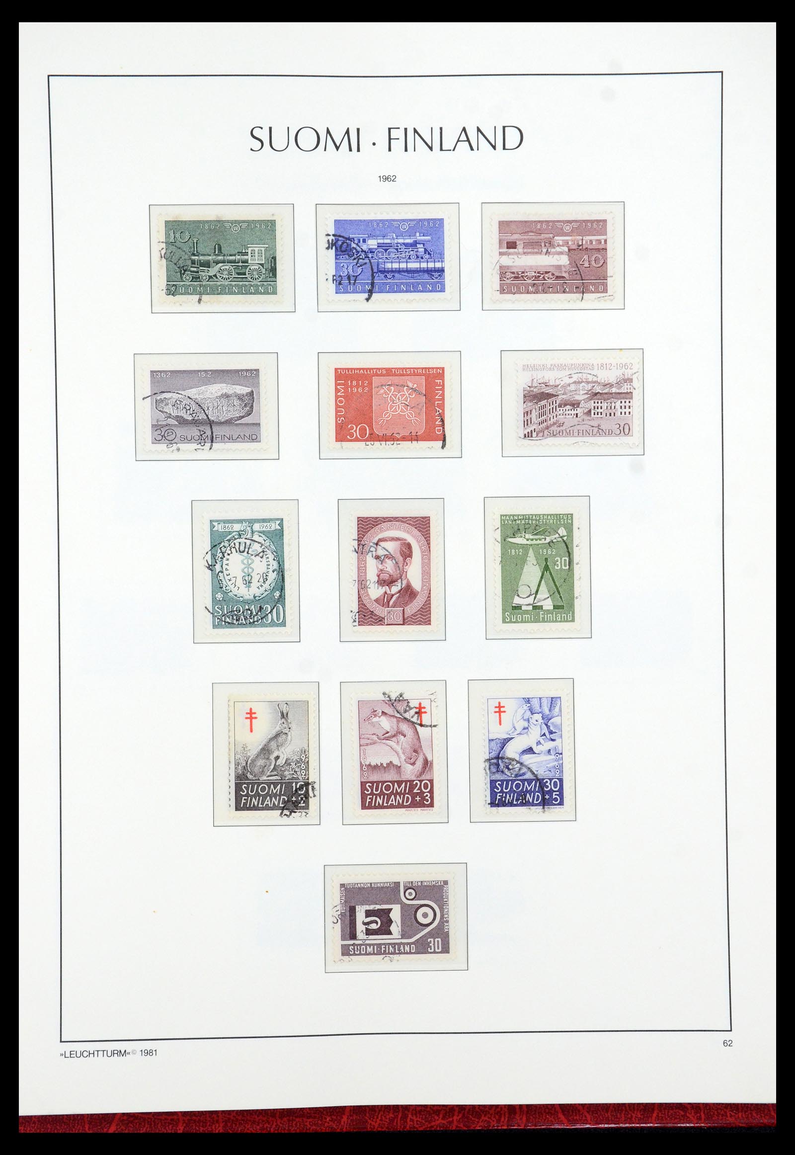 35780 045 - Stamp Collection 35780 Finland complete collection 1856-1962.