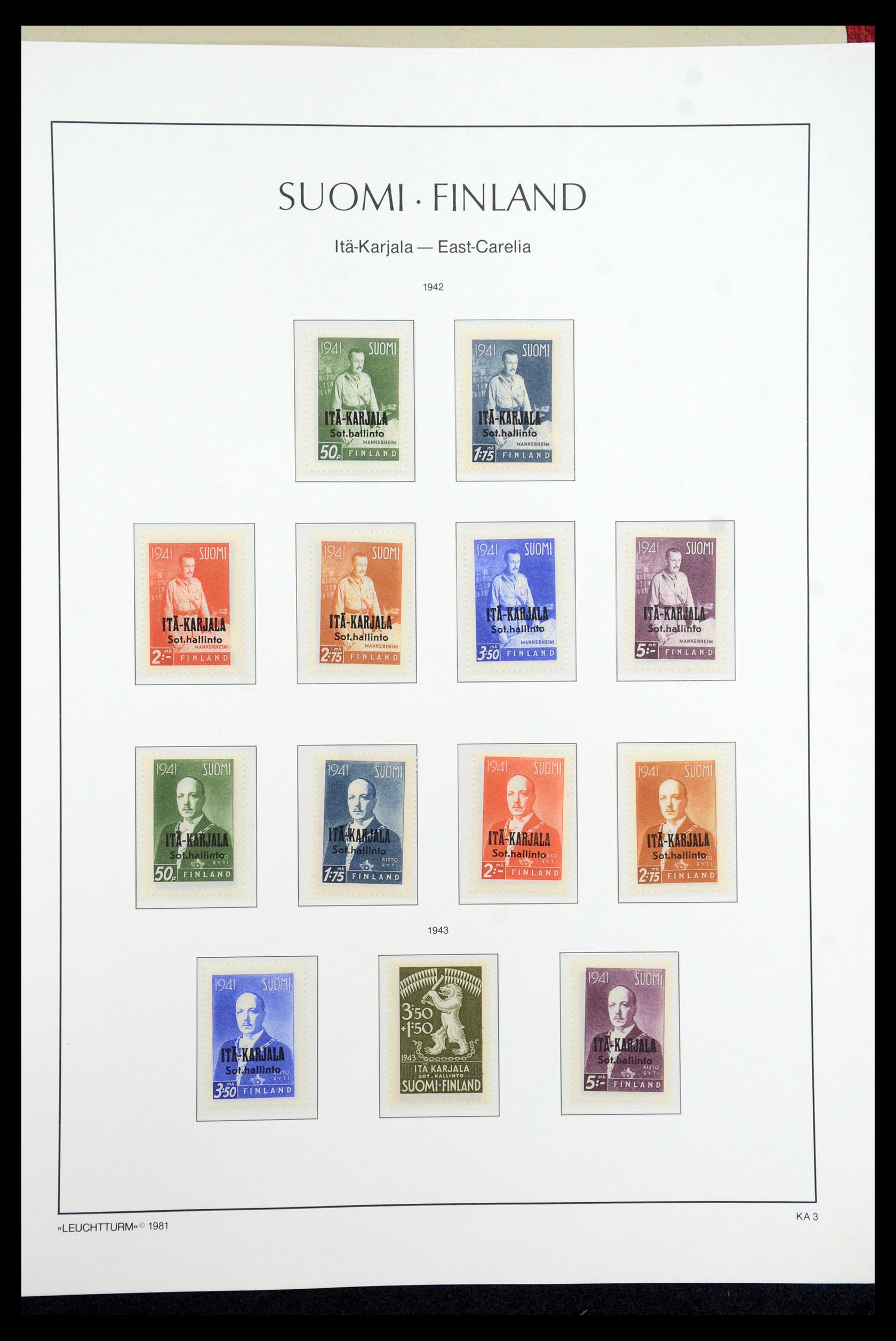 35780 051 - Stamp Collection 35780 Finland complete collection 1856-1962.