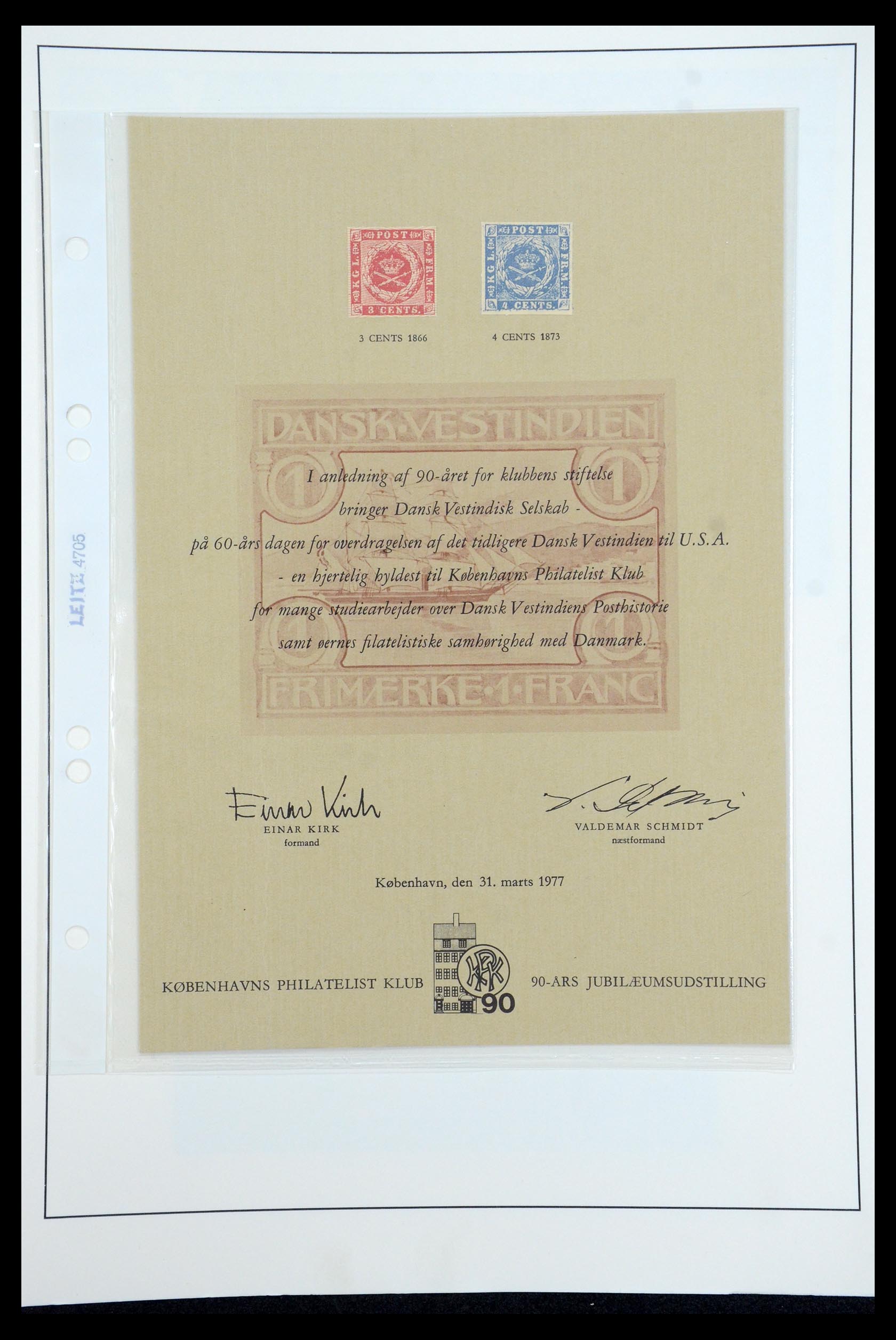 35781 001 - Postzegelverzameling 35781 Deens West Indië 1855-1916.