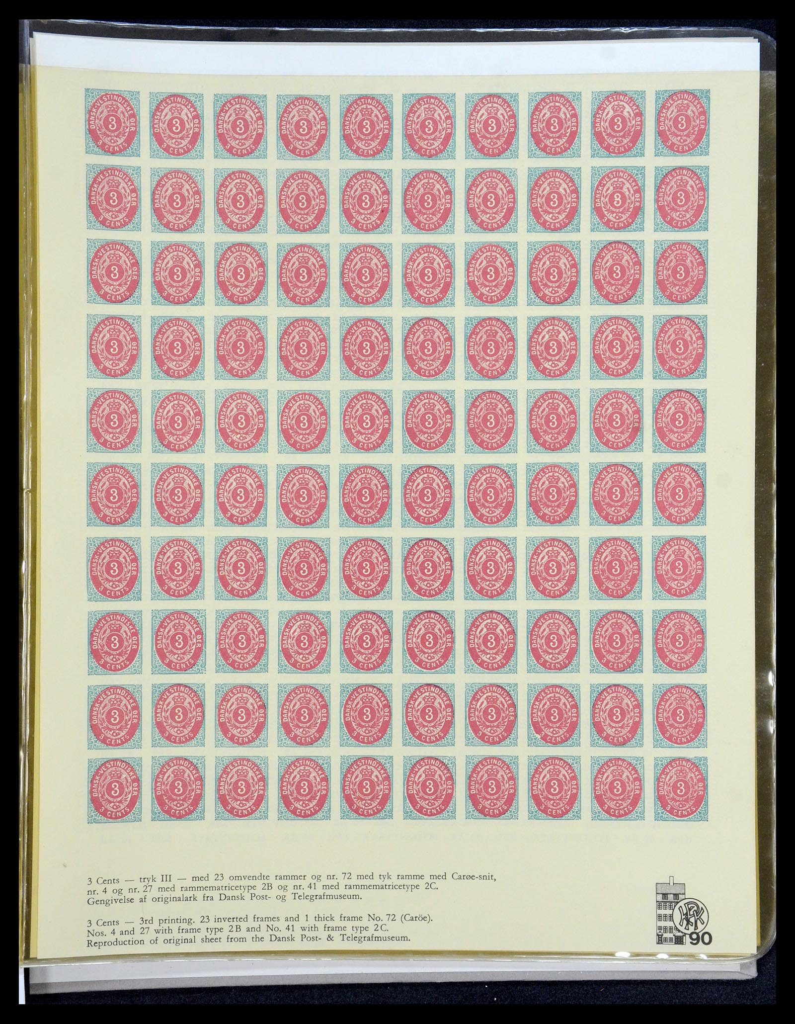 35781 009 - Postzegelverzameling 35781 Deens West Indië 1855-1916.