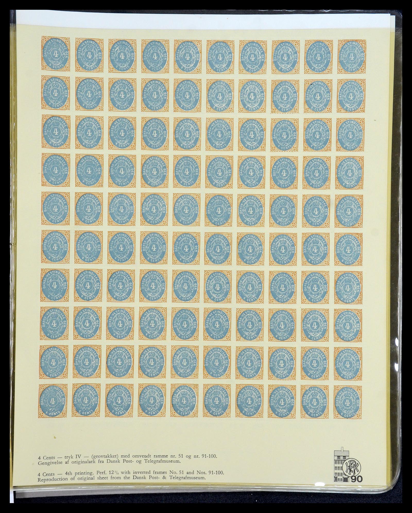 35781 010 - Postzegelverzameling 35781 Deens West Indië 1855-1916.
