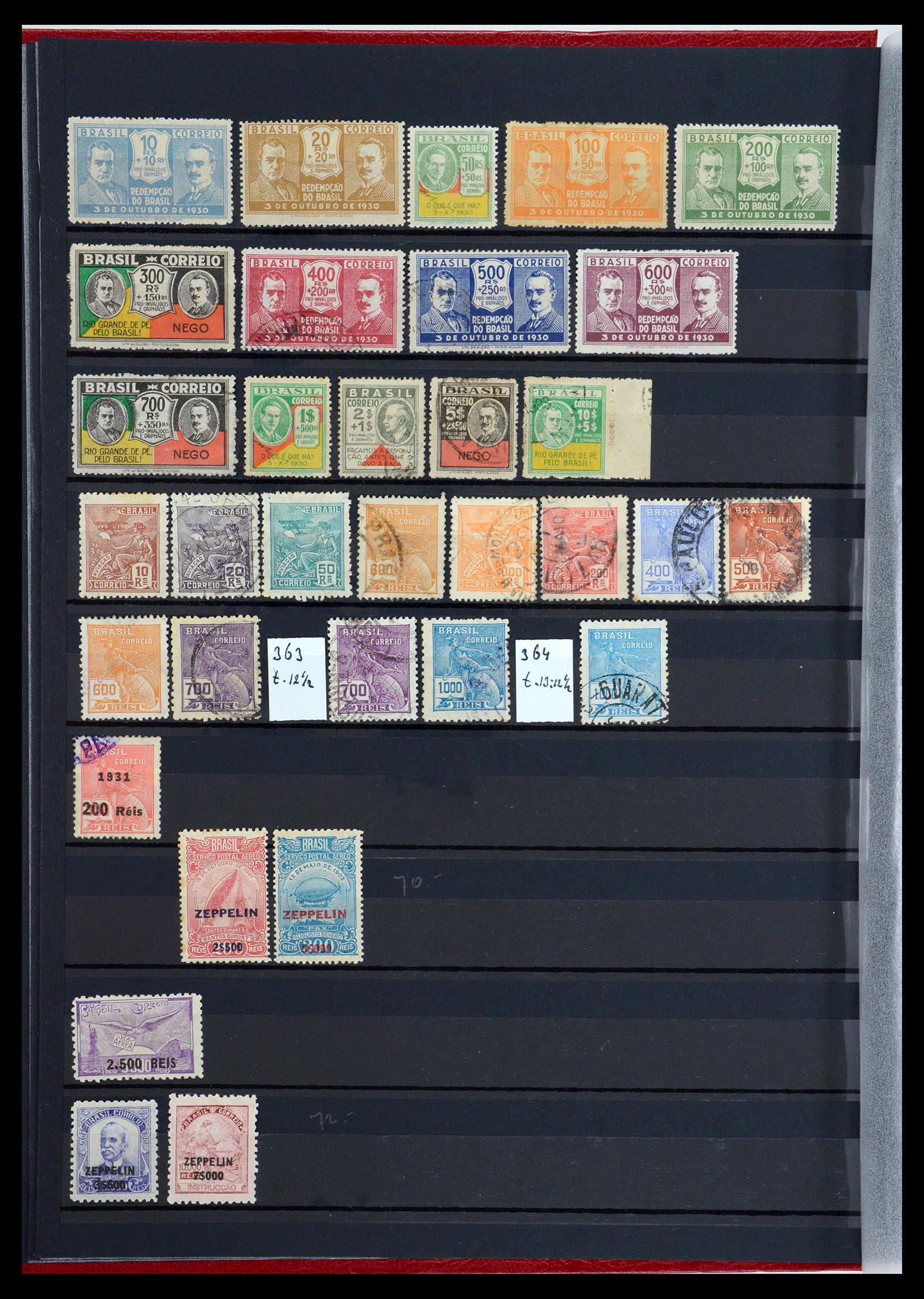 35782 010 - Postzegelverzameling 35782 Brazilië 1843-2008.