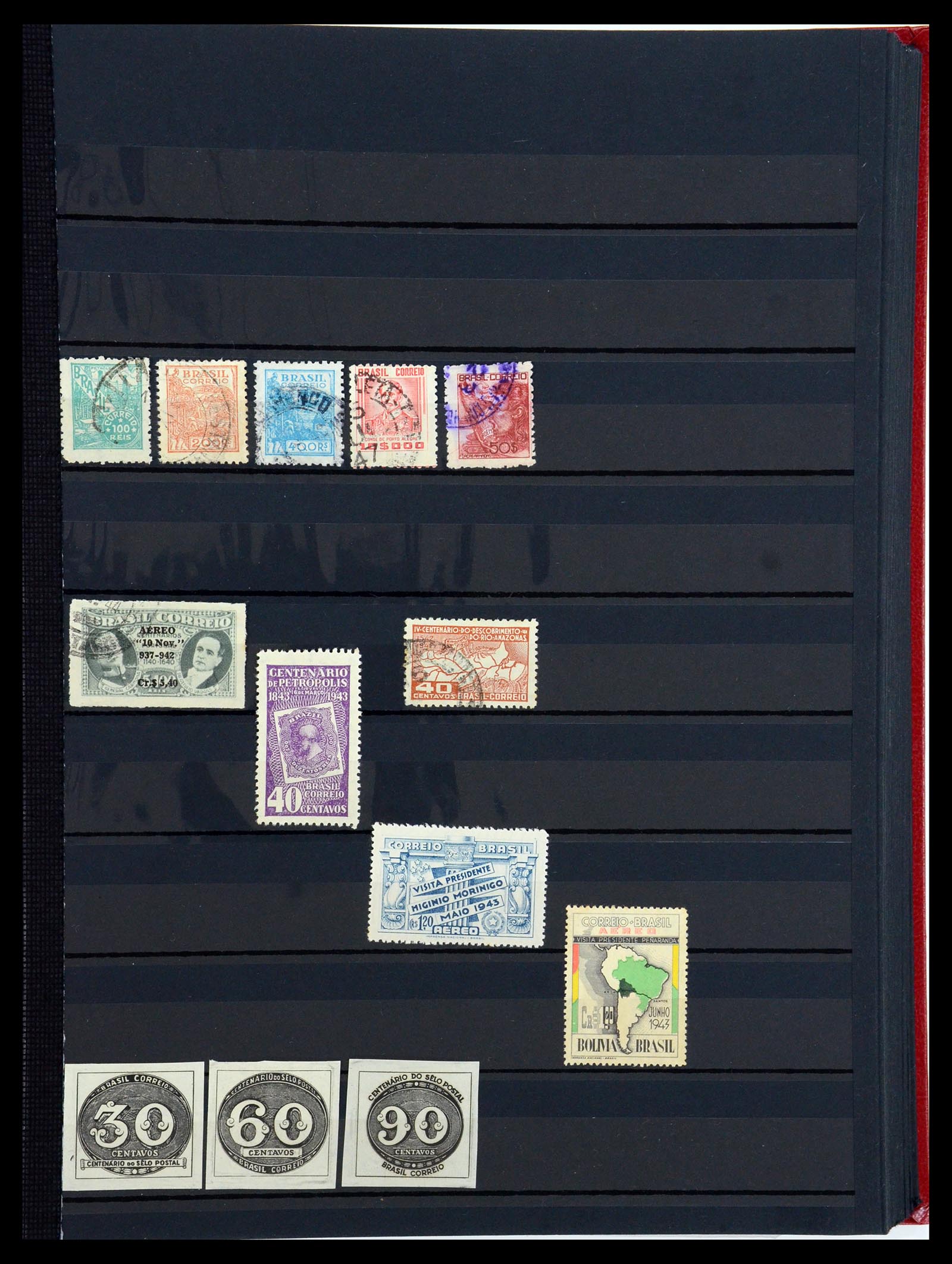 35782 023 - Postzegelverzameling 35782 Brazilië 1843-2008.