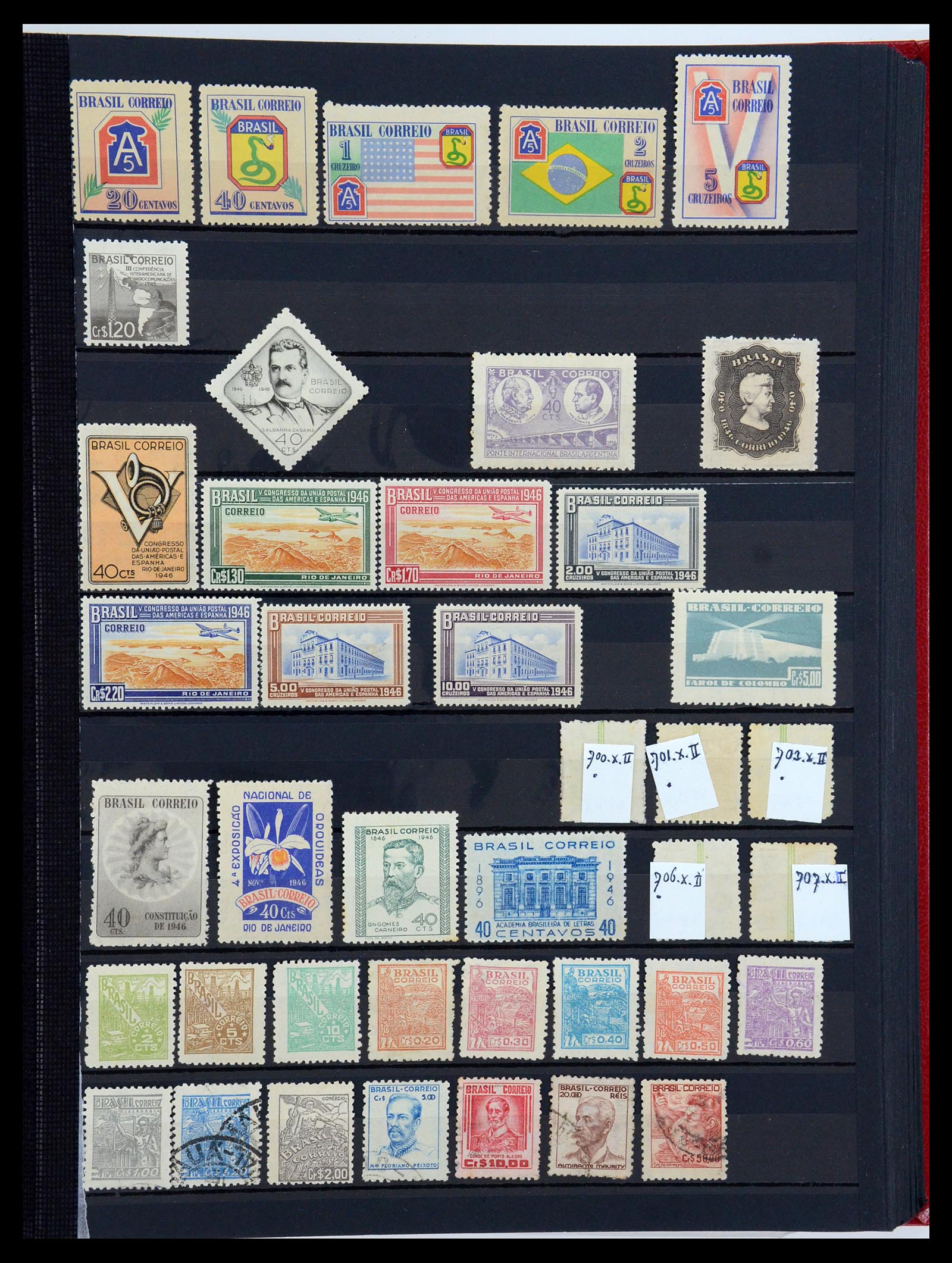 35782 027 - Postzegelverzameling 35782 Brazilië 1843-2008.