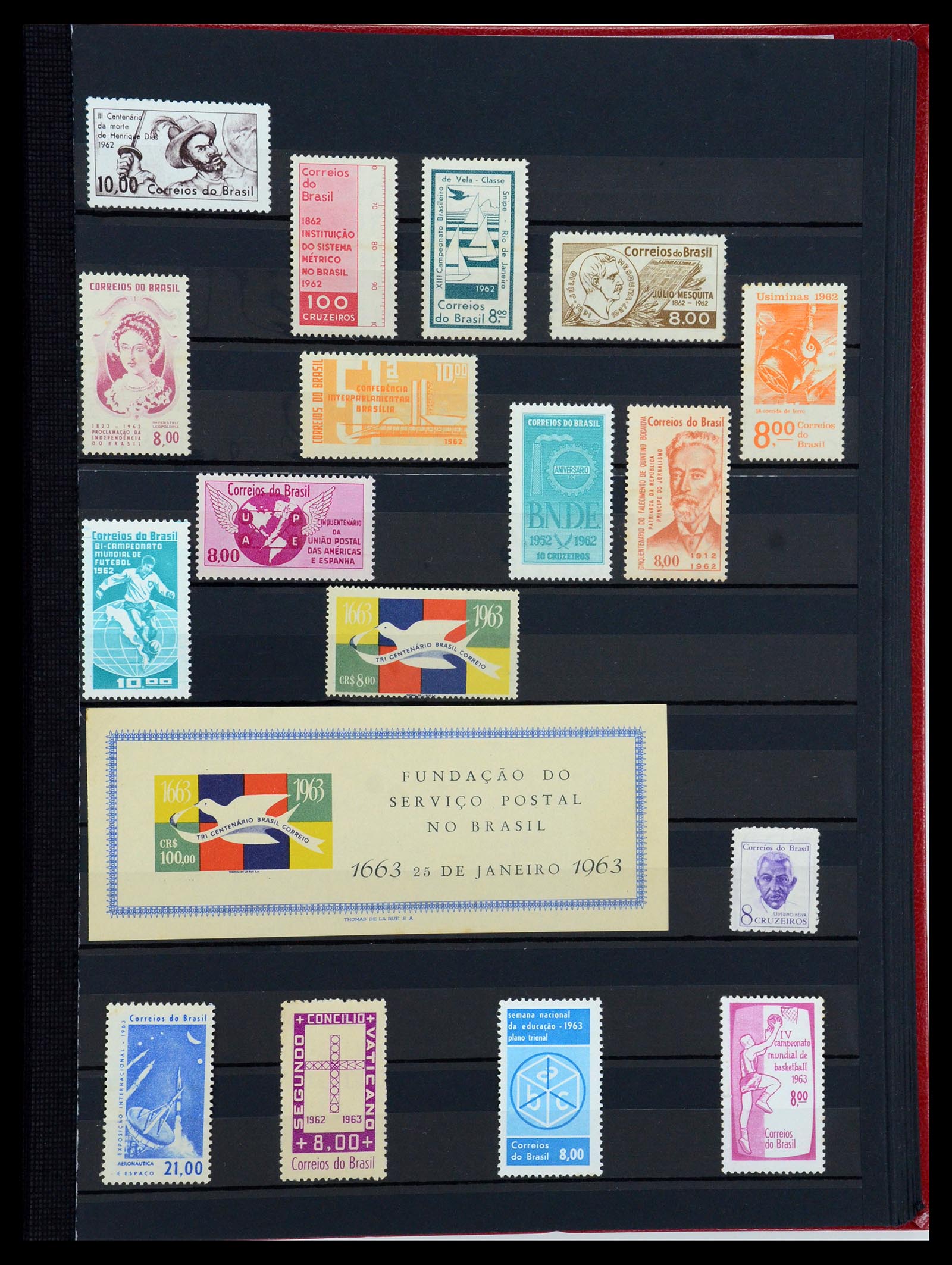 35782 045 - Postzegelverzameling 35782 Brazilië 1843-2008.