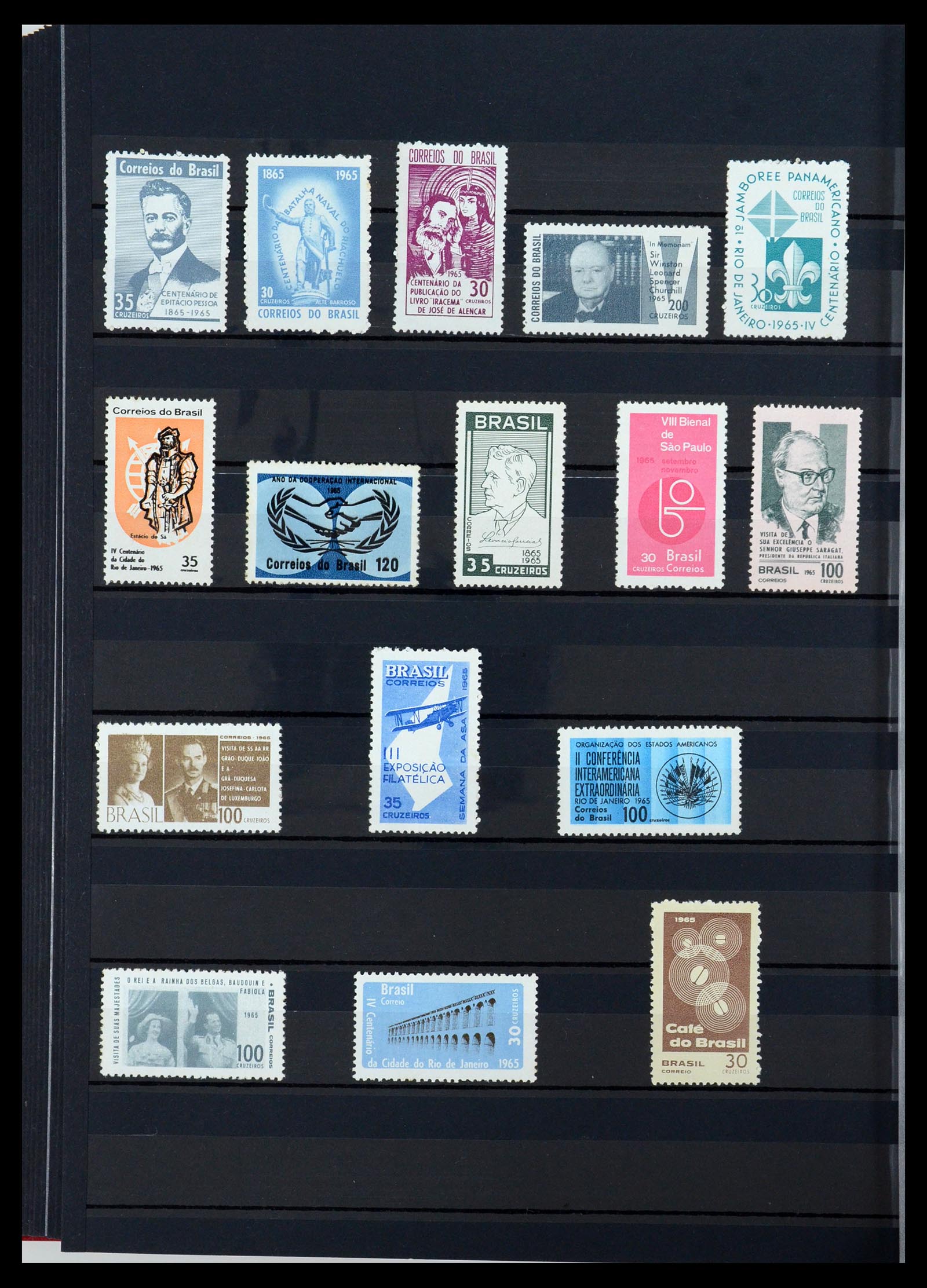 35782 048 - Postzegelverzameling 35782 Brazilië 1843-2008.