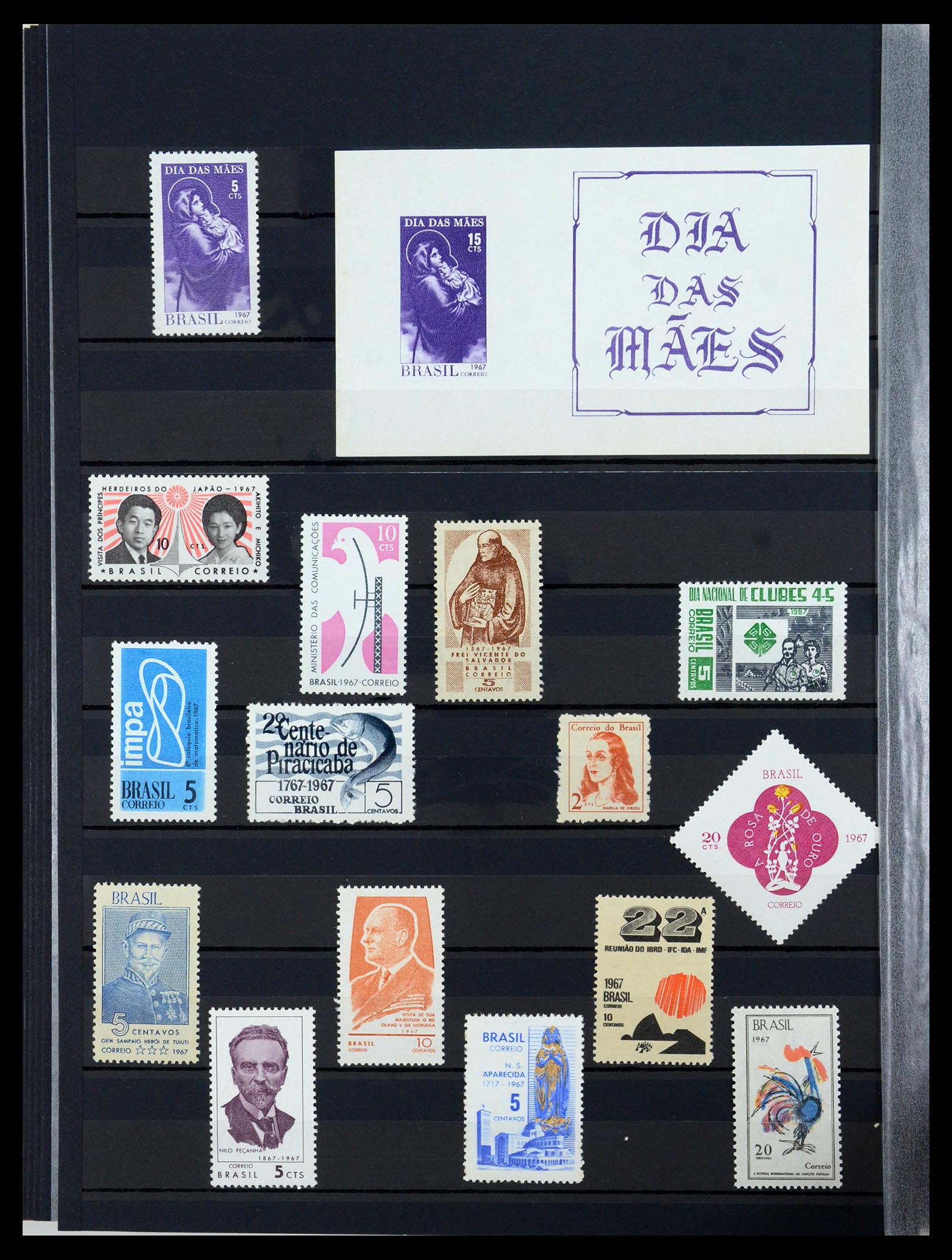35782 052 - Postzegelverzameling 35782 Brazilië 1843-2008.