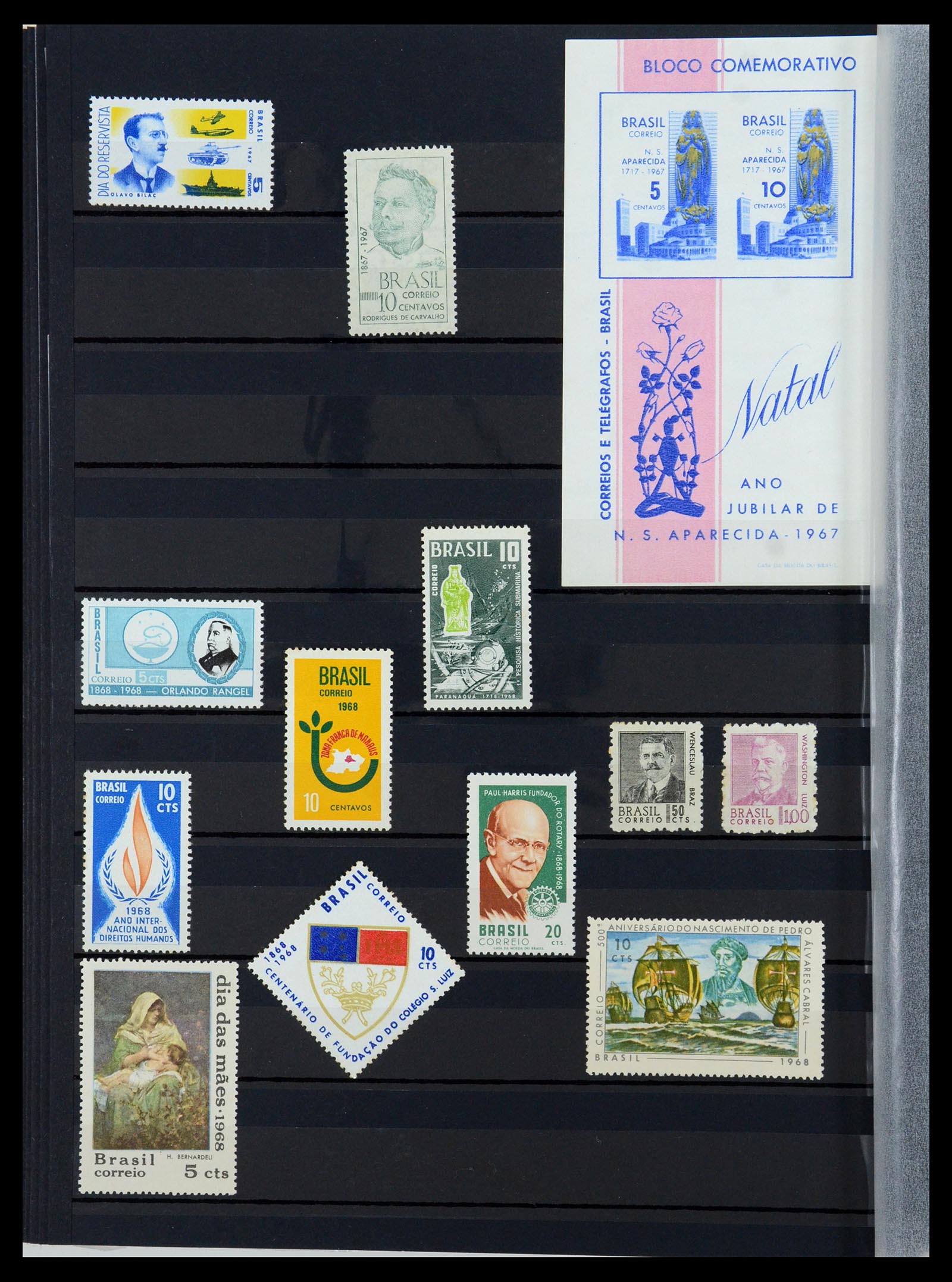 35782 054 - Postzegelverzameling 35782 Brazilië 1843-2008.