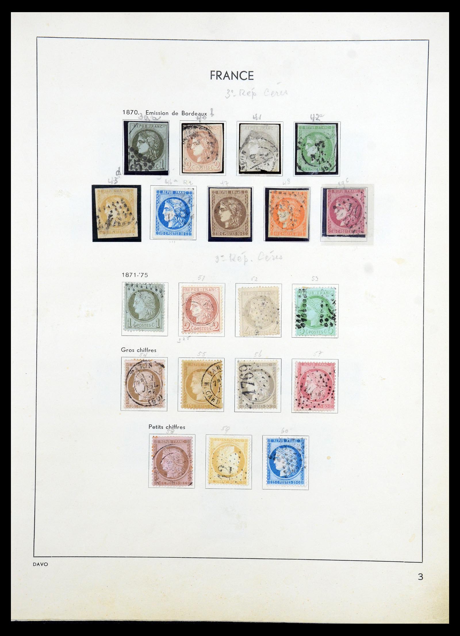 35783 005 - Postzegelverzameling 35783 Frankrijk 1849-1988.