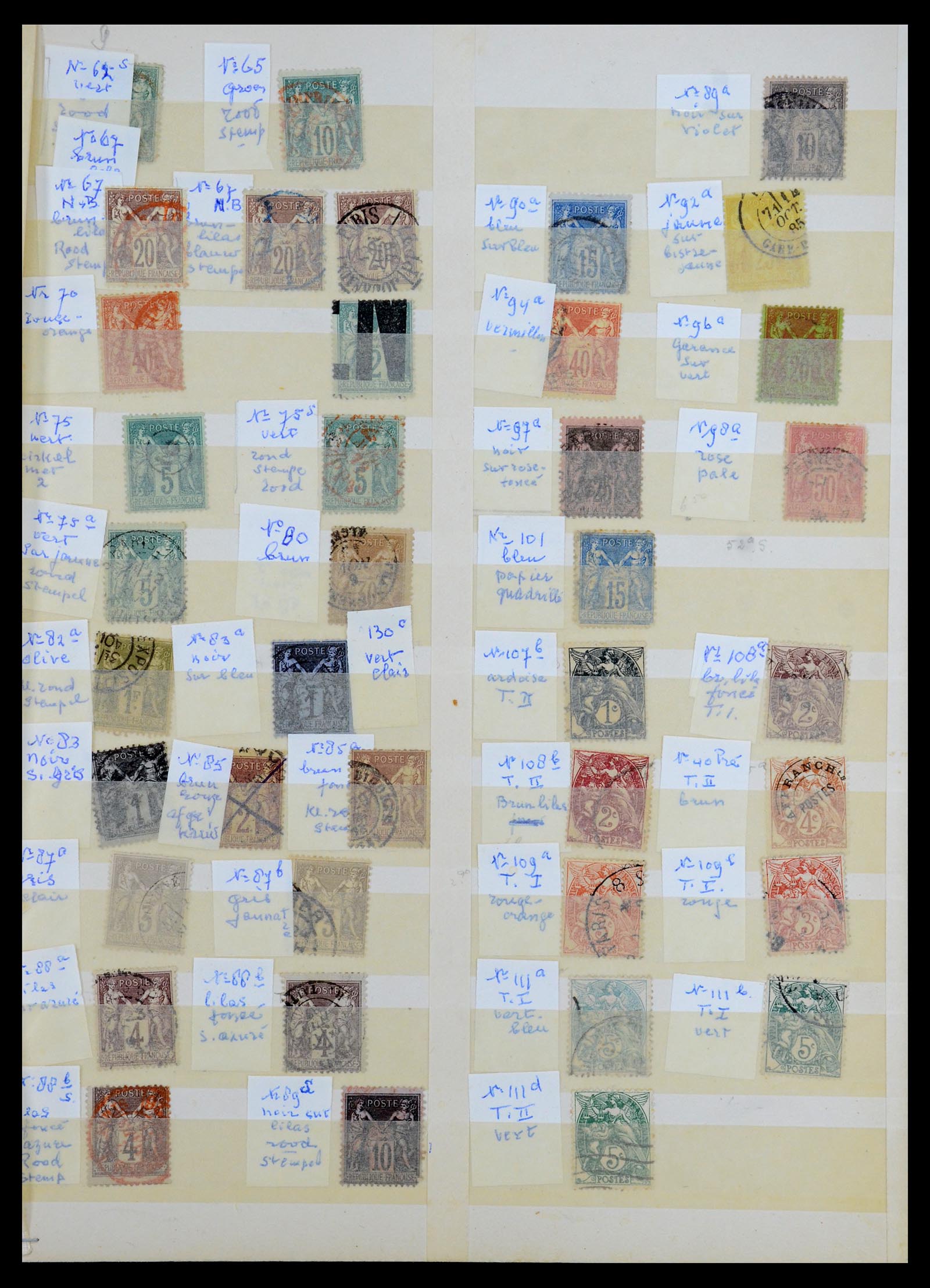 35783 007 - Postzegelverzameling 35783 Frankrijk 1849-1988.