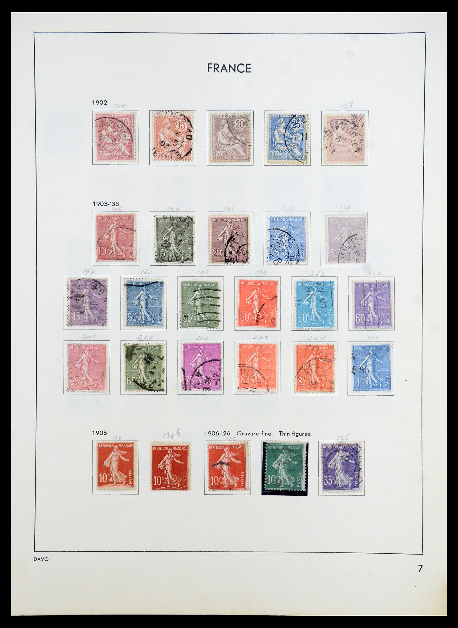 35783 011 - Postzegelverzameling 35783 Frankrijk 1849-1988.