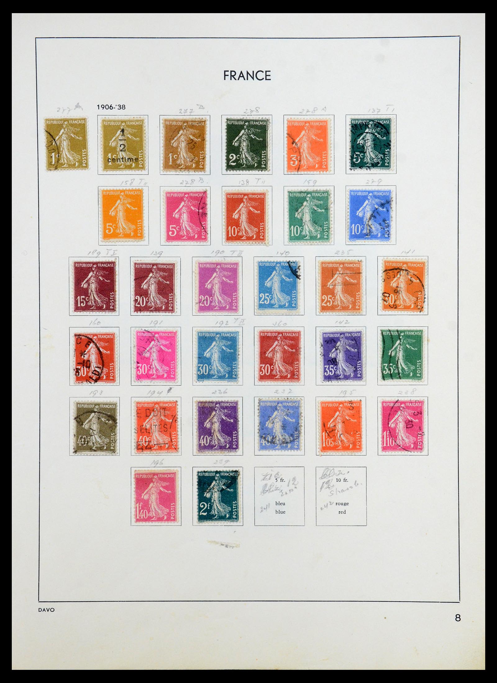 35783 012 - Postzegelverzameling 35783 Frankrijk 1849-1988.