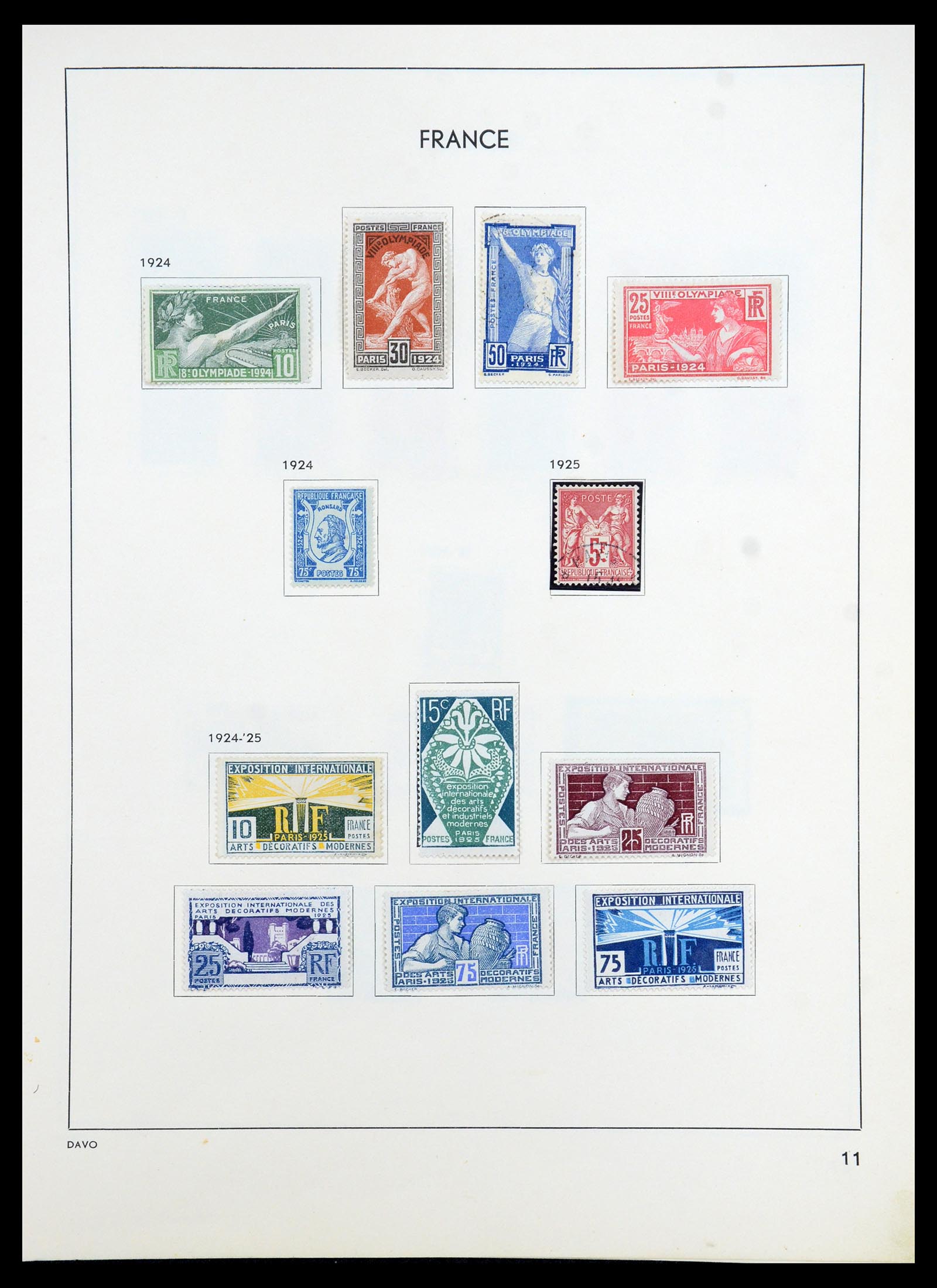 35783 015 - Postzegelverzameling 35783 Frankrijk 1849-1988.