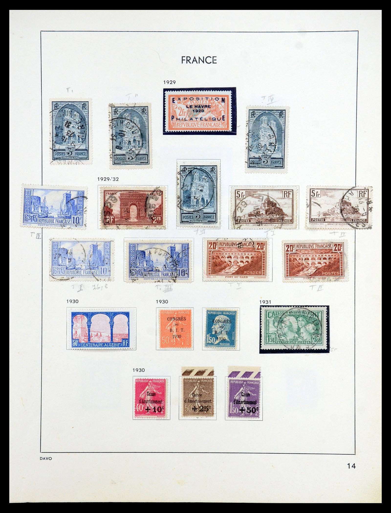 35783 018 - Postzegelverzameling 35783 Frankrijk 1849-1988.
