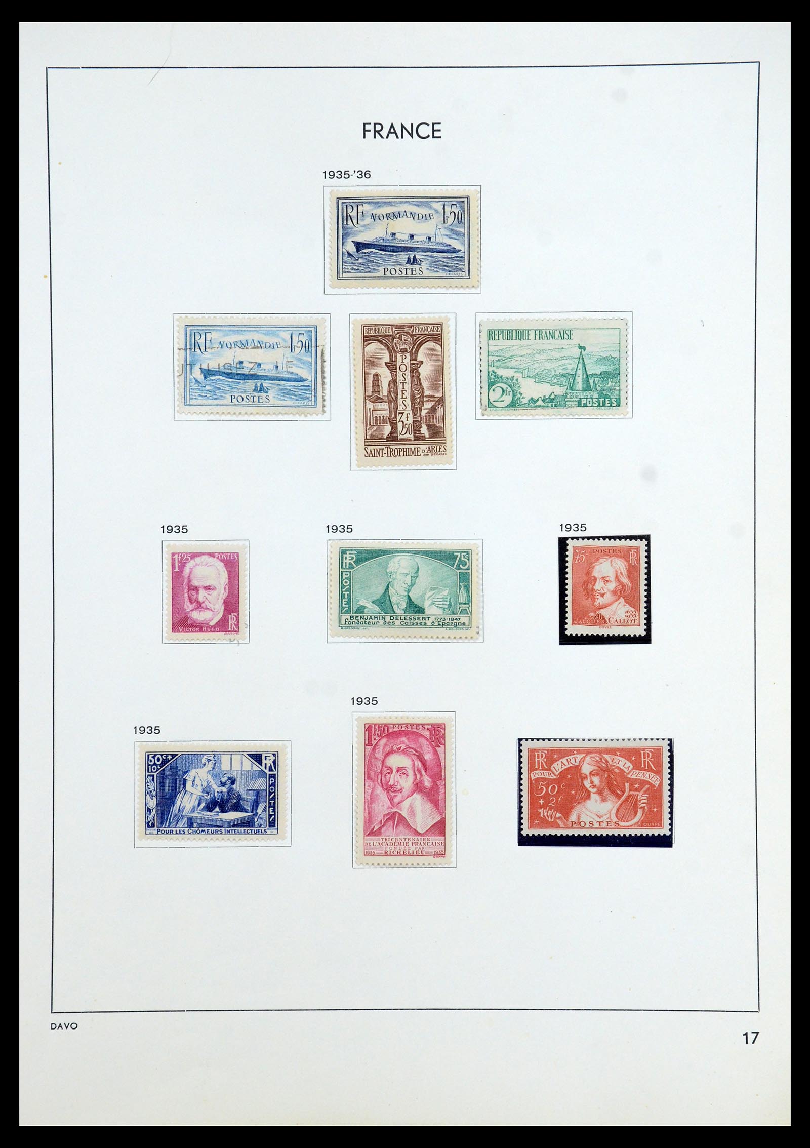 35783 021 - Postzegelverzameling 35783 Frankrijk 1849-1988.