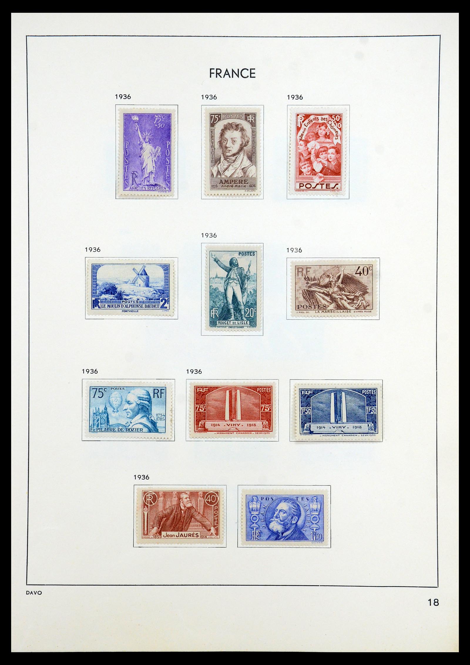35783 022 - Stamp Collection 35783 France 1849-1988. 