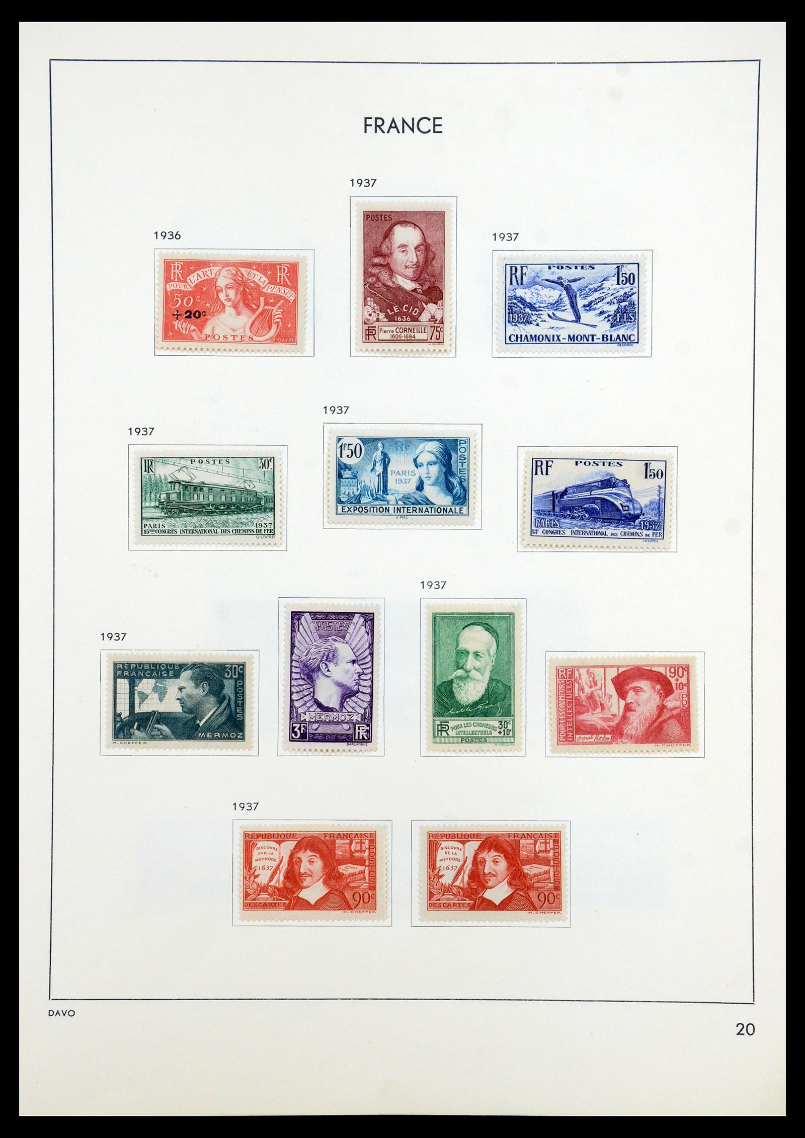 35783 024 - Postzegelverzameling 35783 Frankrijk 1849-1988.