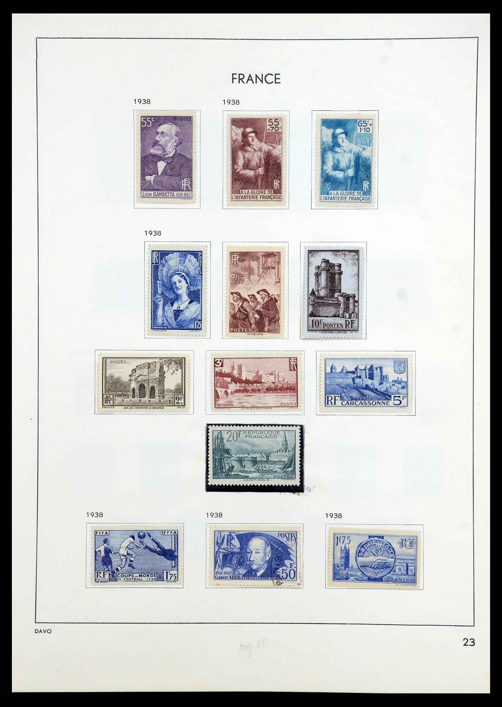 35783 027 - Postzegelverzameling 35783 Frankrijk 1849-1988.
