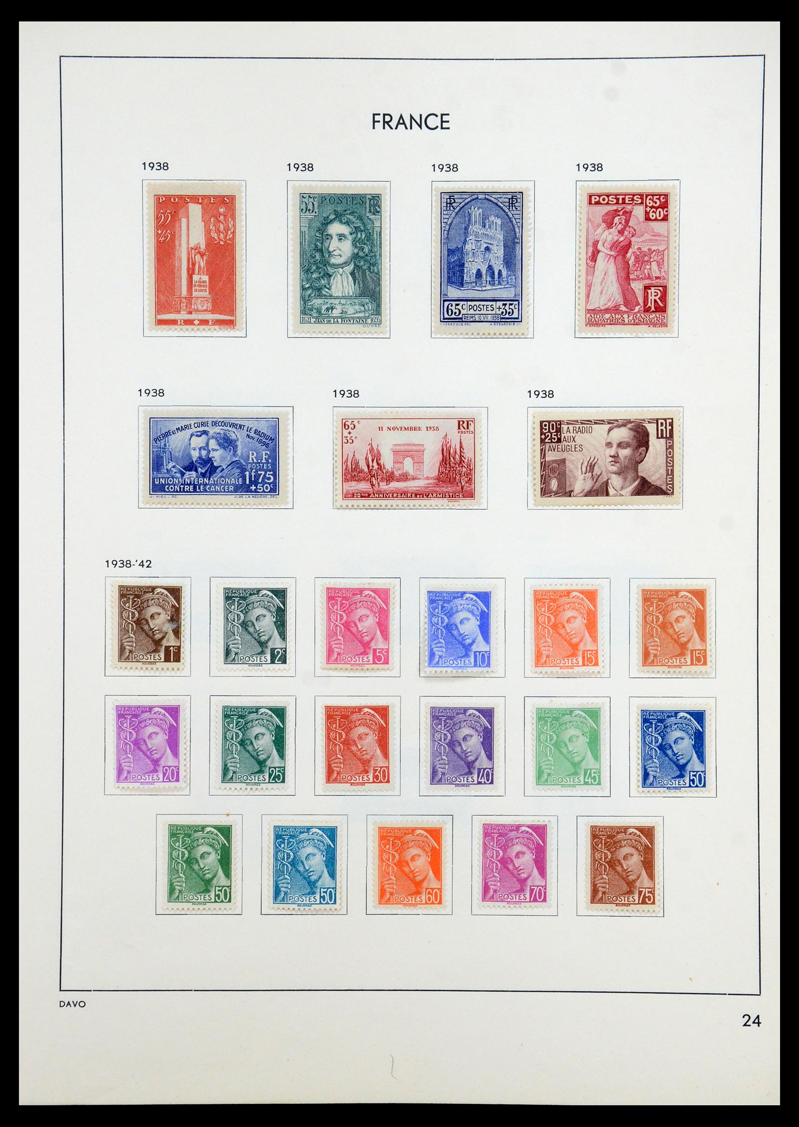 35783 028 - Postzegelverzameling 35783 Frankrijk 1849-1988.