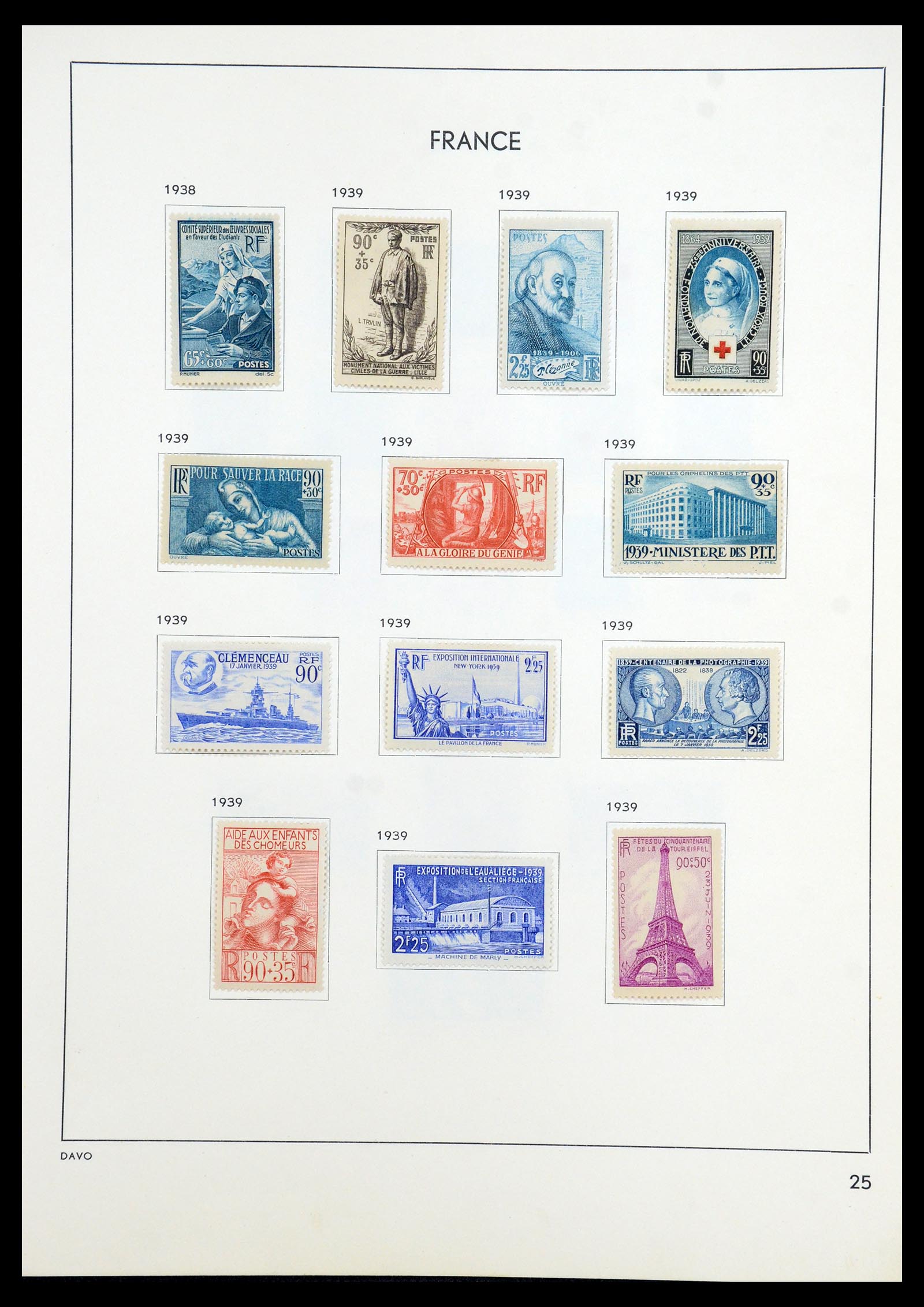 35783 029 - Postzegelverzameling 35783 Frankrijk 1849-1988.