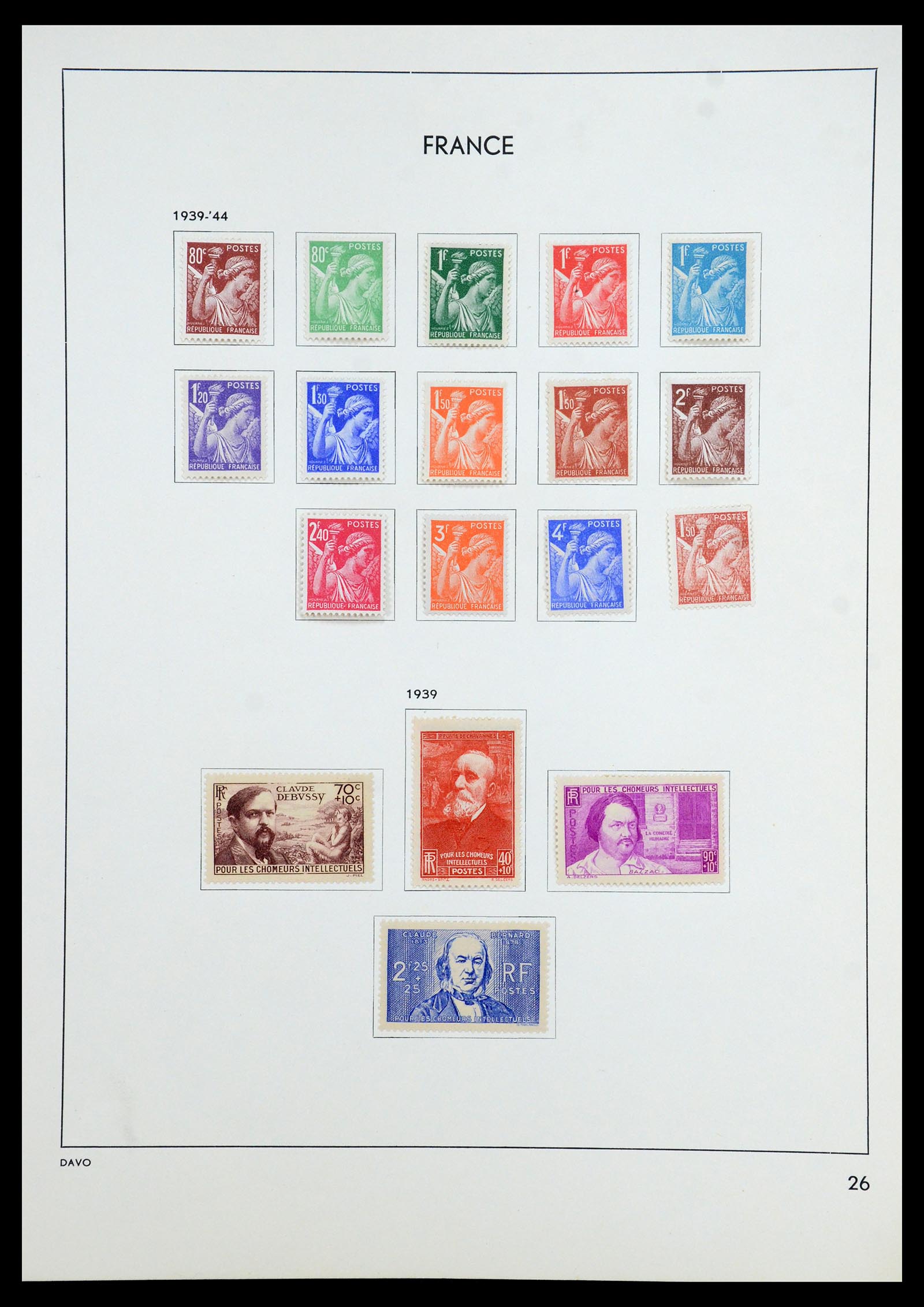 35783 030 - Postzegelverzameling 35783 Frankrijk 1849-1988.