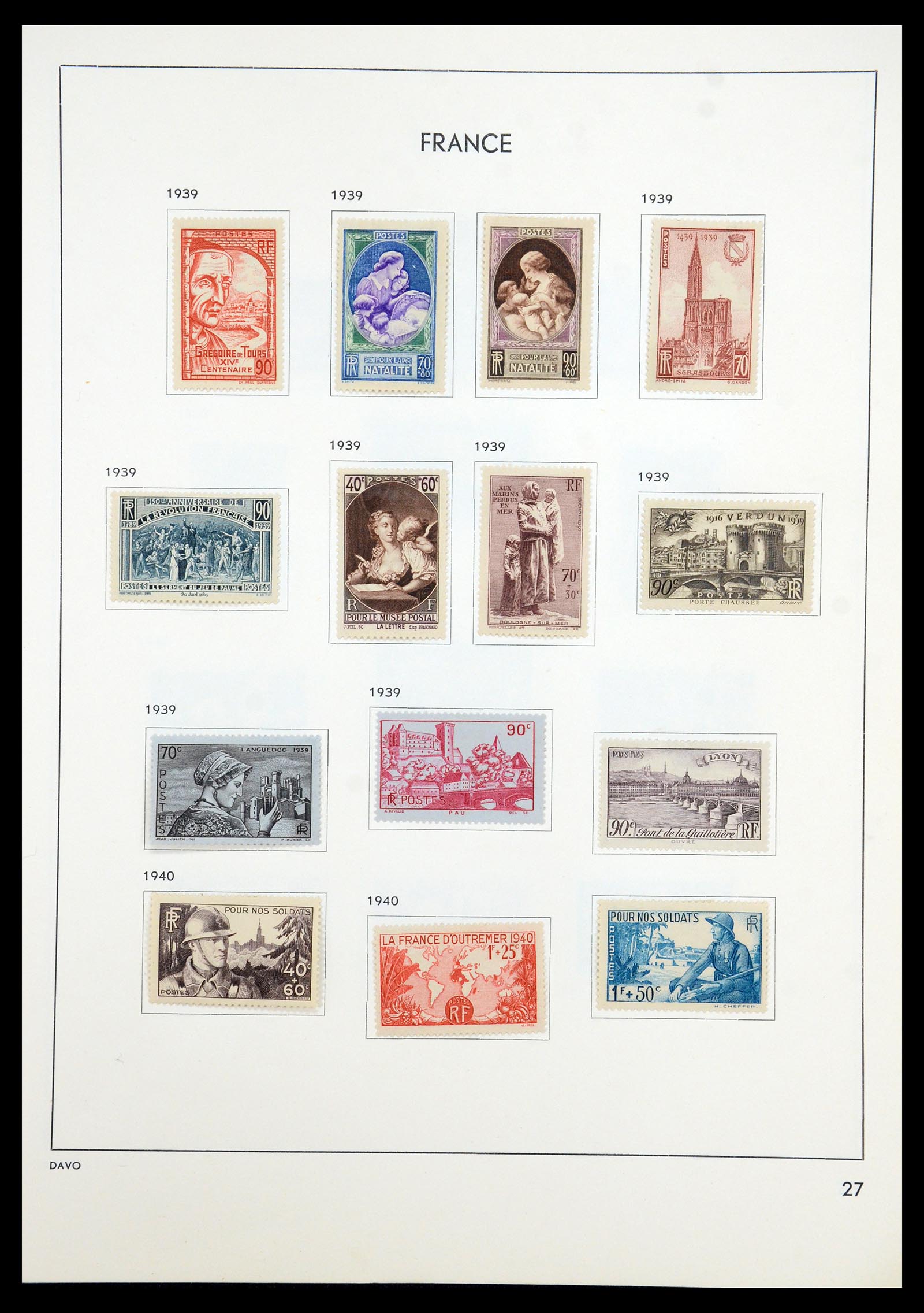 35783 031 - Postzegelverzameling 35783 Frankrijk 1849-1988.