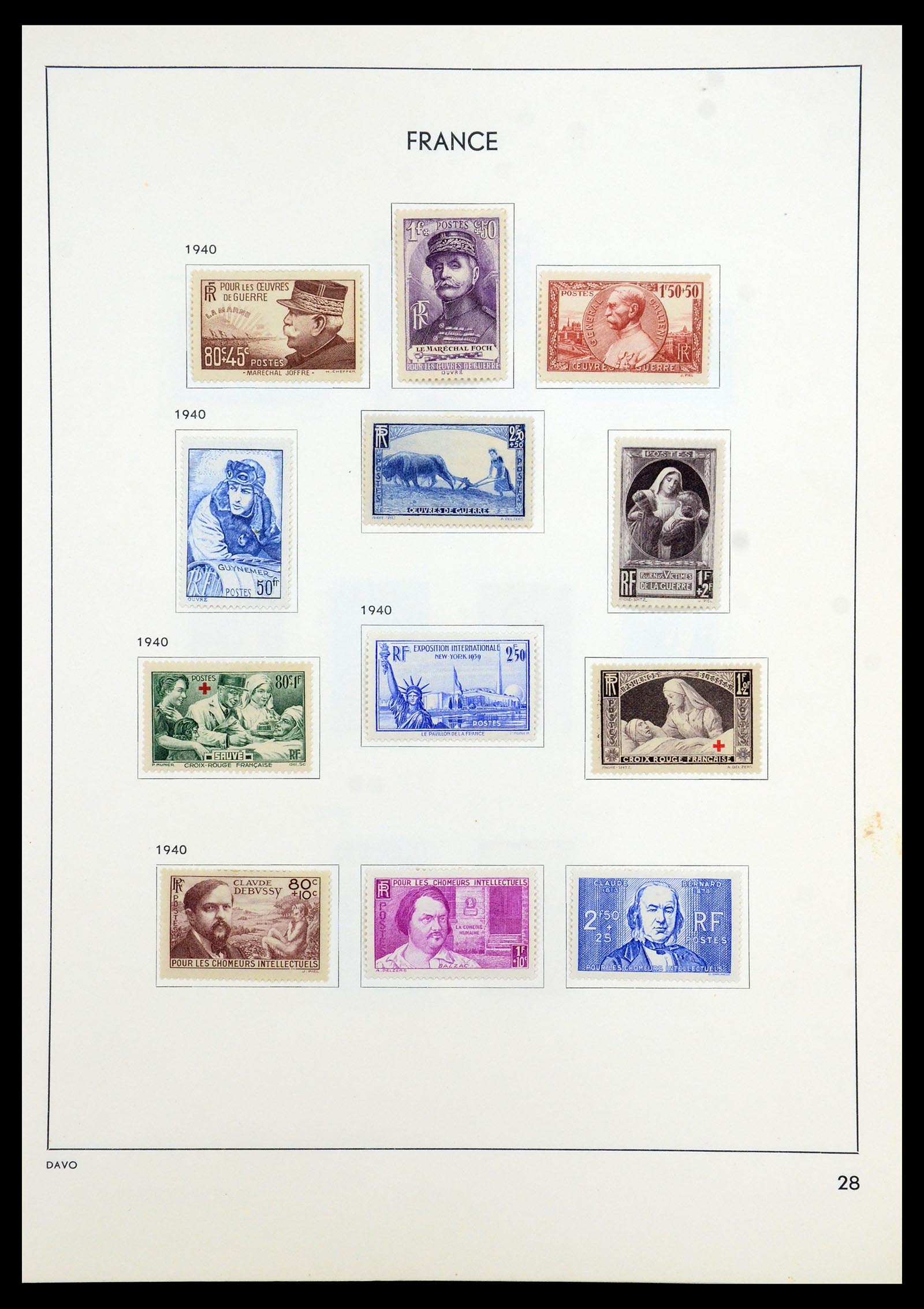 35783 032 - Postzegelverzameling 35783 Frankrijk 1849-1988.