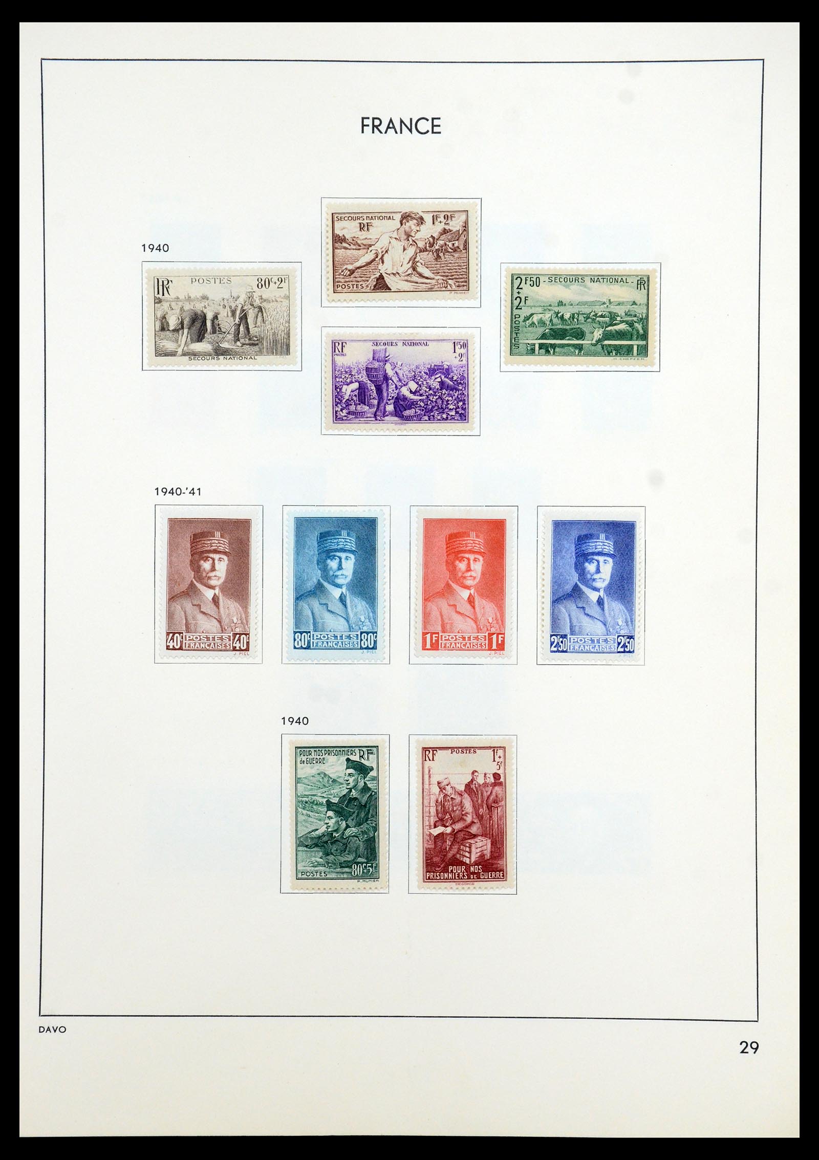 35783 033 - Postzegelverzameling 35783 Frankrijk 1849-1988.