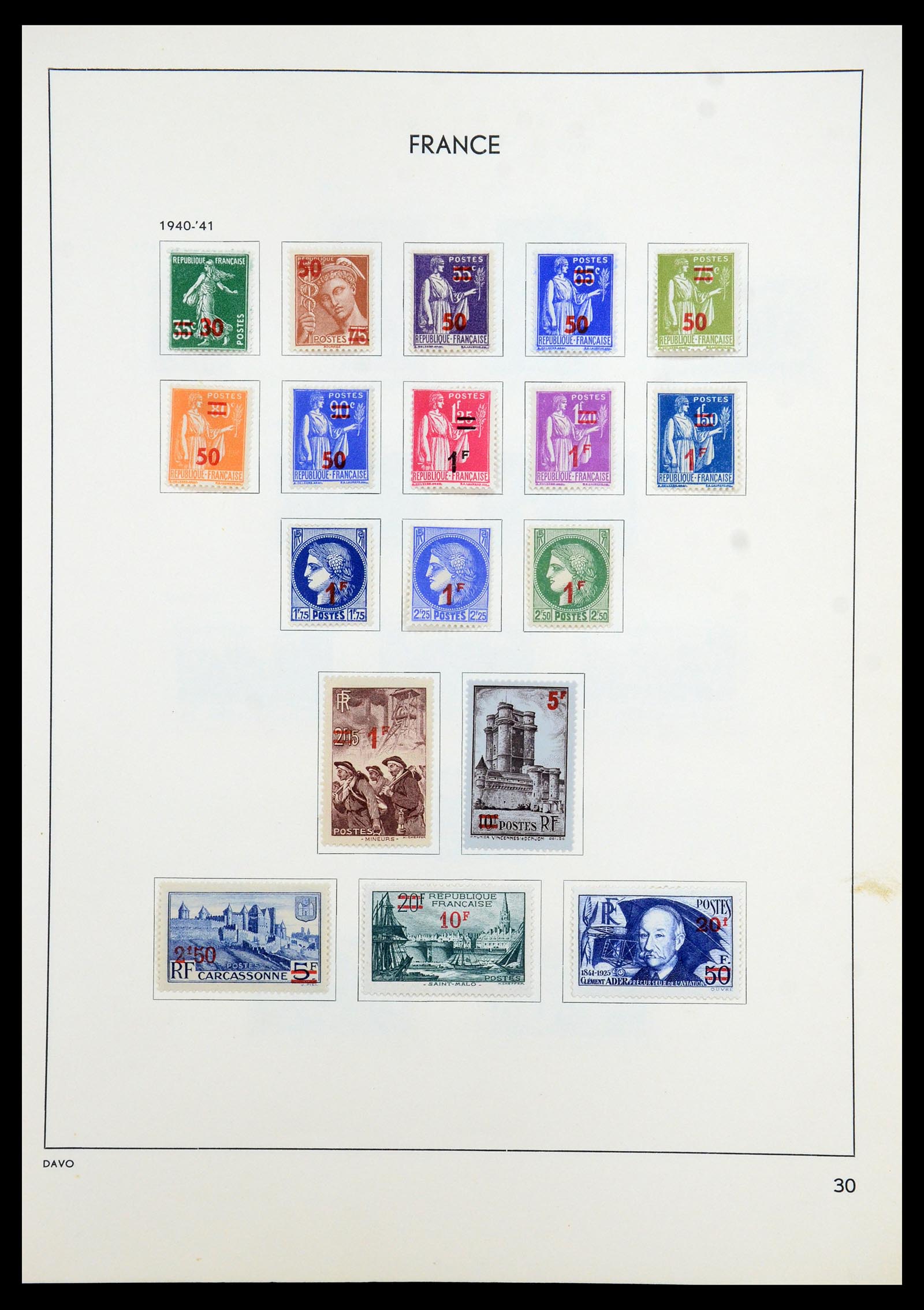 35783 034 - Postzegelverzameling 35783 Frankrijk 1849-1988.