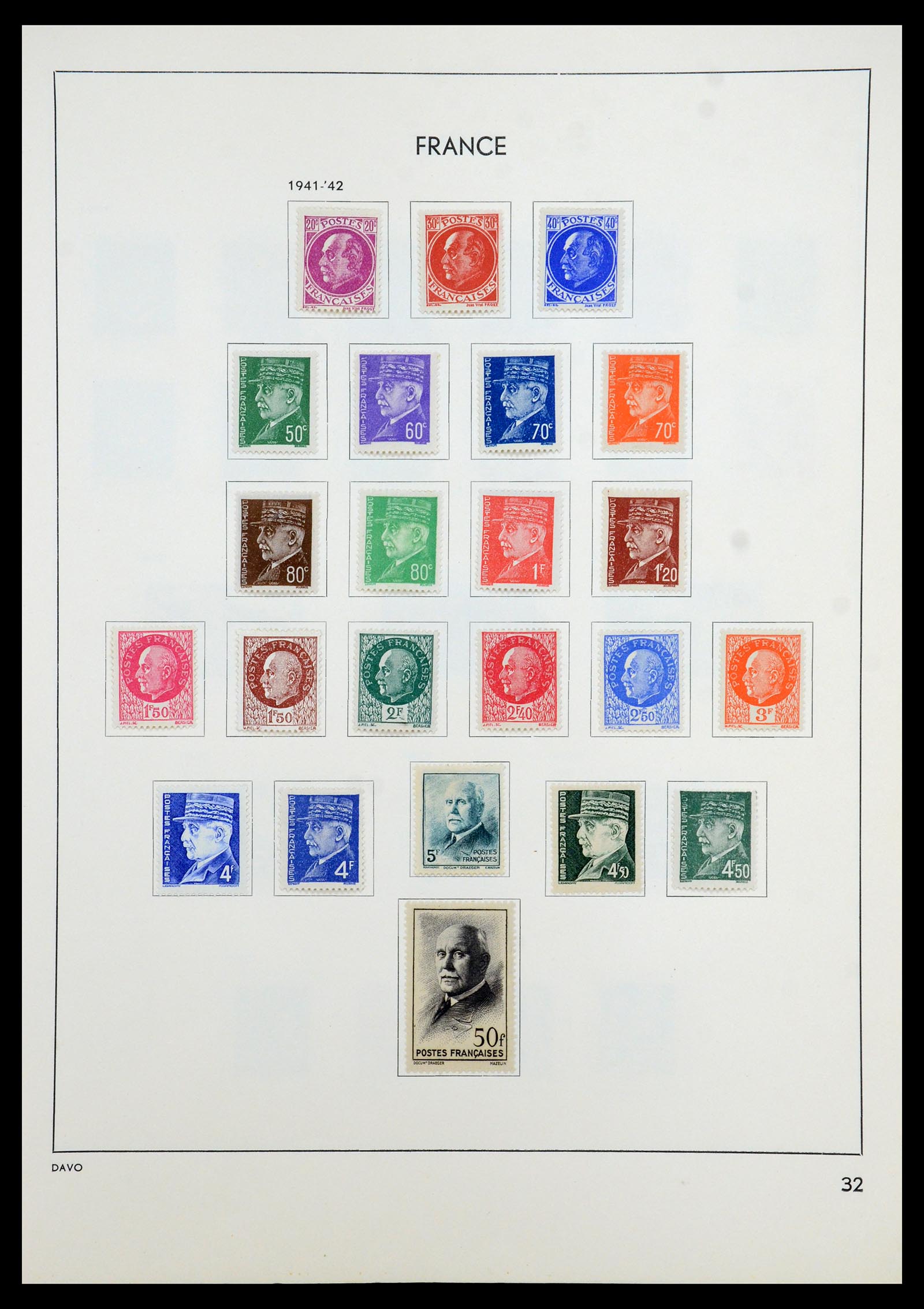 35783 036 - Stamp Collection 35783 France 1849-1988. 