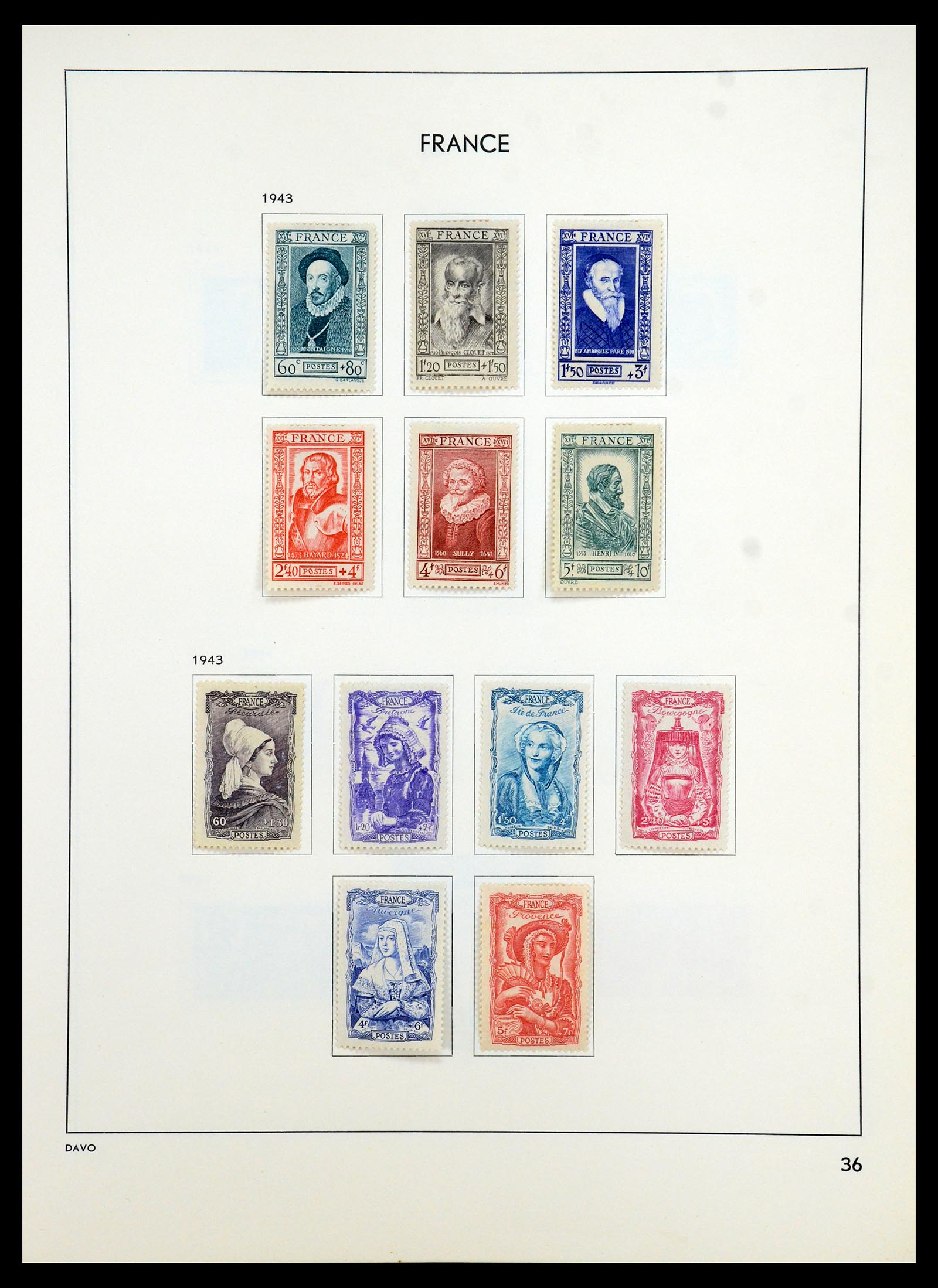 35783 040 - Stamp Collection 35783 France 1849-1988. 