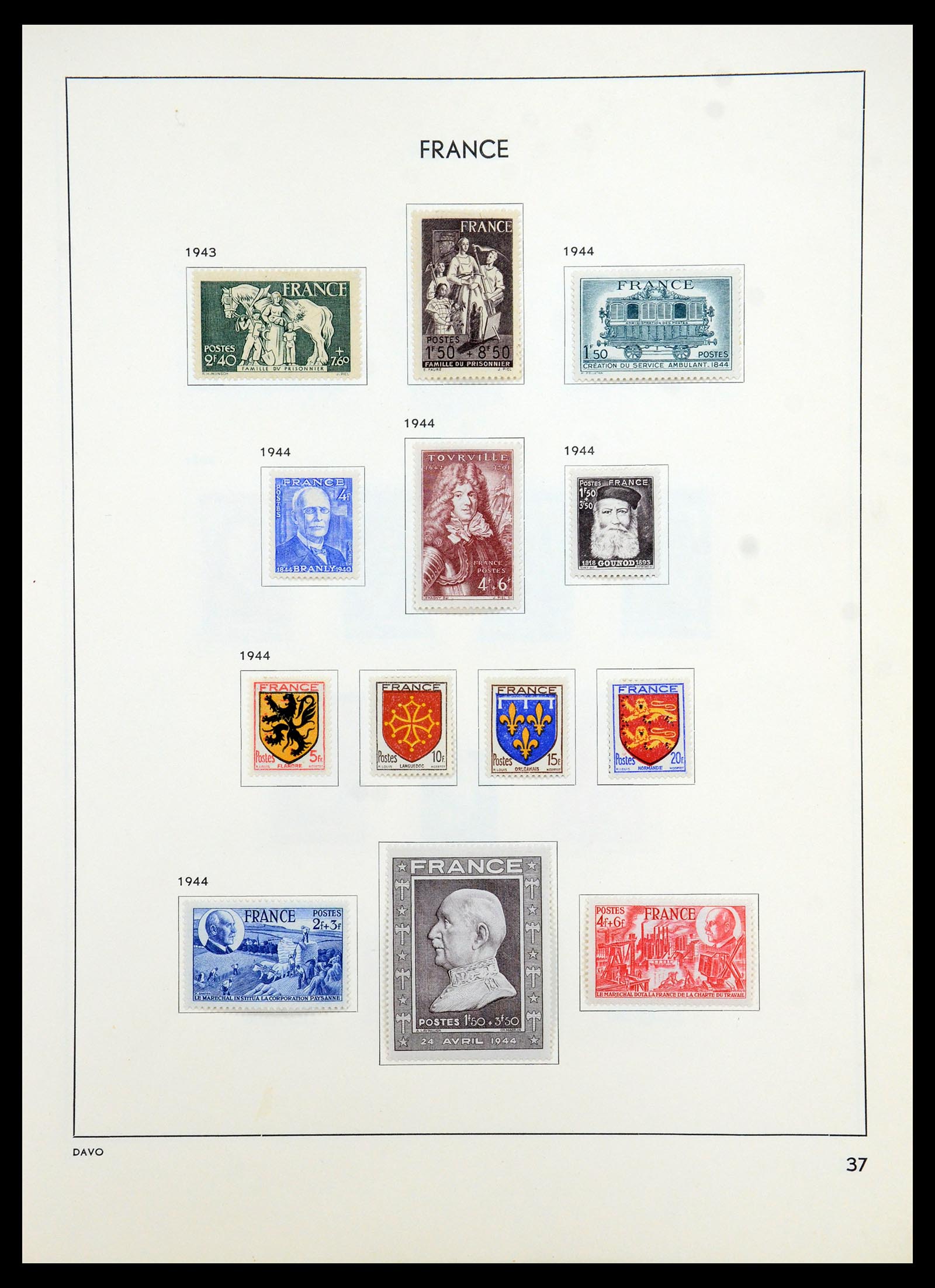 35783 041 - Postzegelverzameling 35783 Frankrijk 1849-1988.