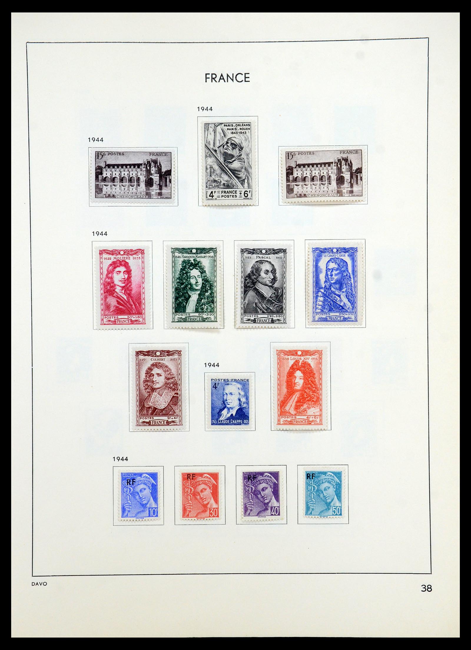 35783 042 - Postzegelverzameling 35783 Frankrijk 1849-1988.