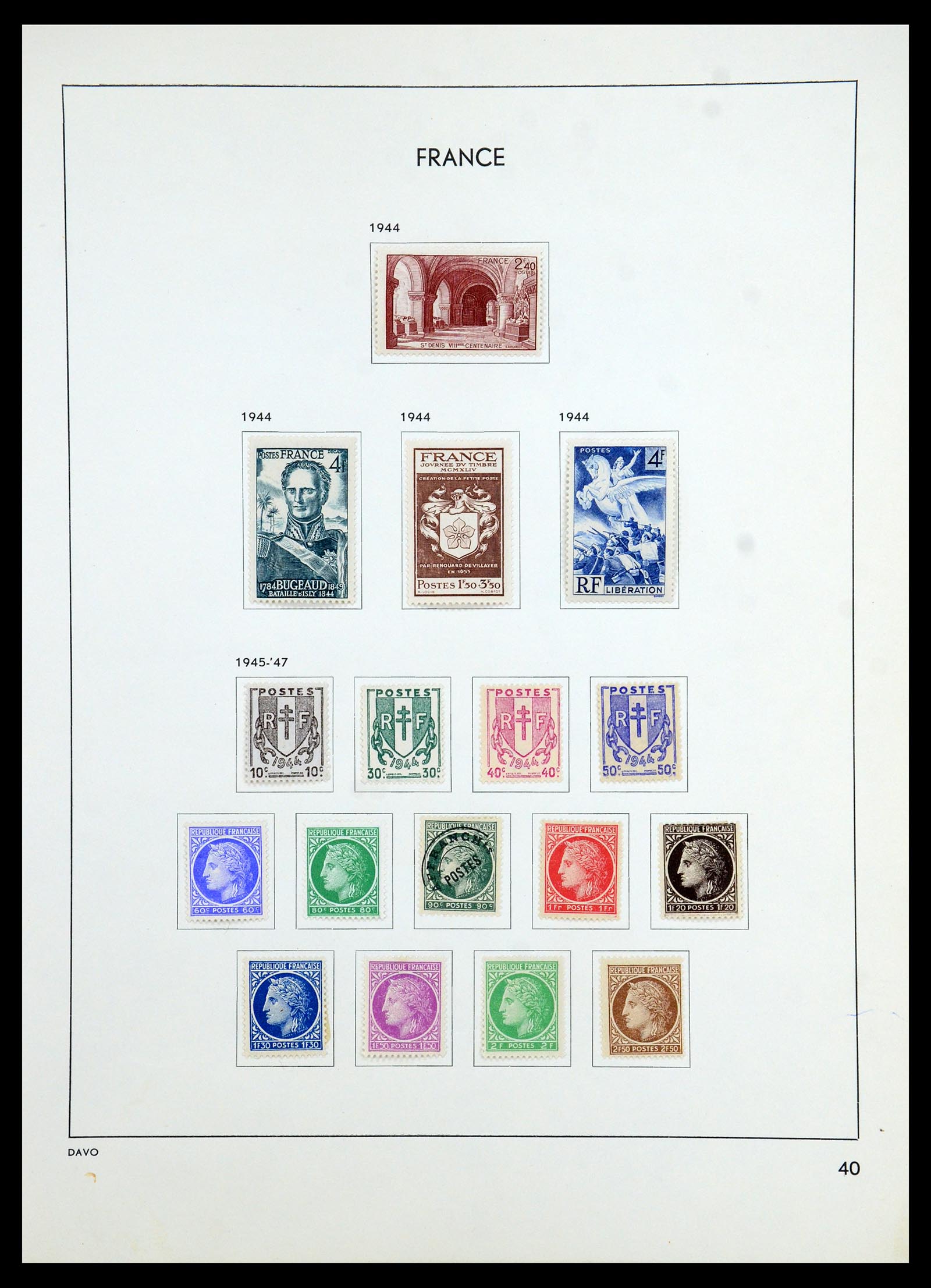 35783 044 - Stamp Collection 35783 France 1849-1988. 