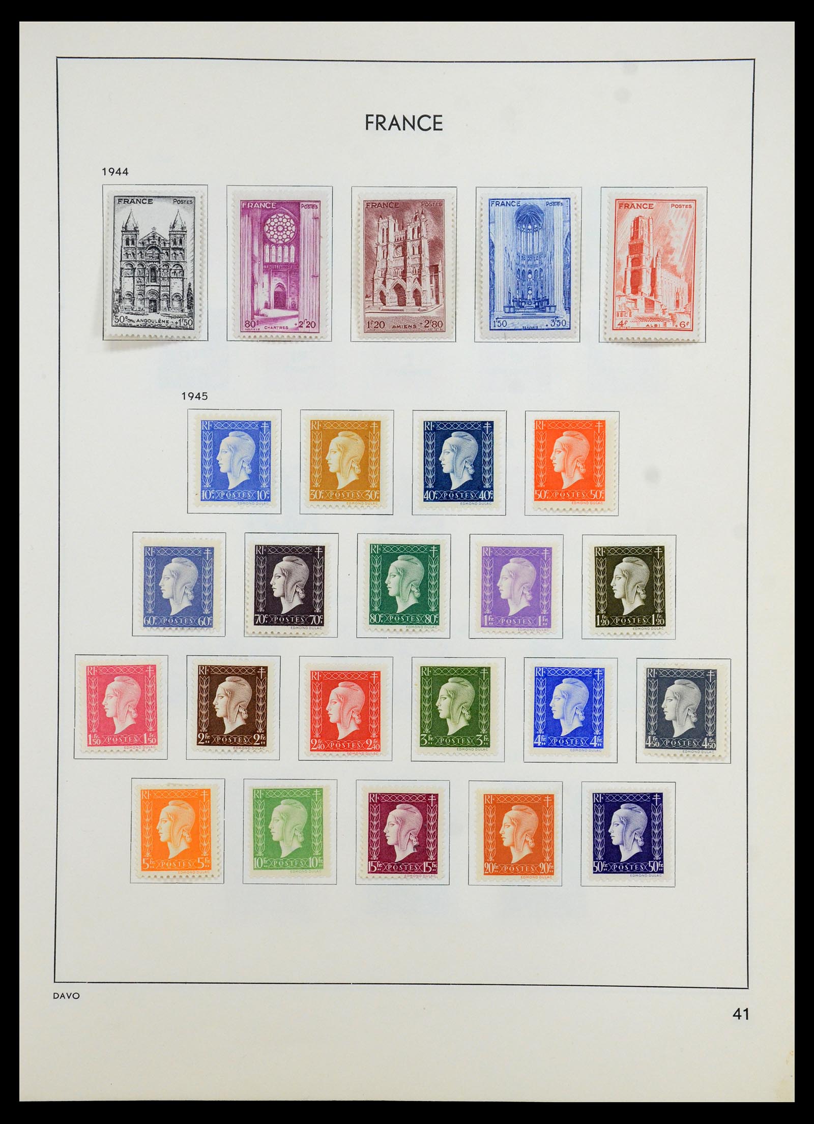 35783 045 - Postzegelverzameling 35783 Frankrijk 1849-1988.