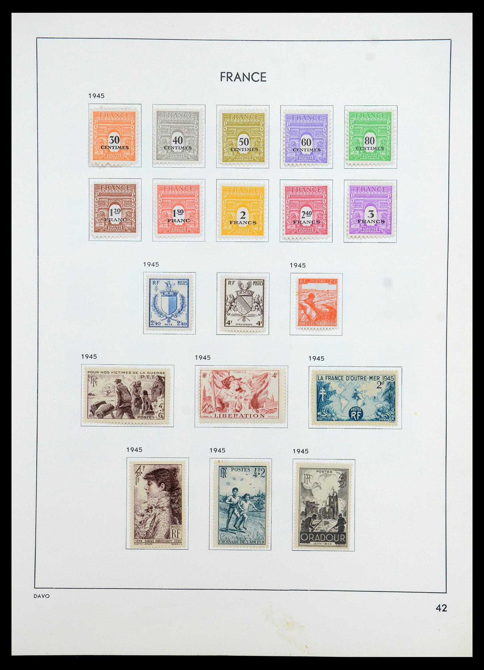 35783 046 - Postzegelverzameling 35783 Frankrijk 1849-1988.