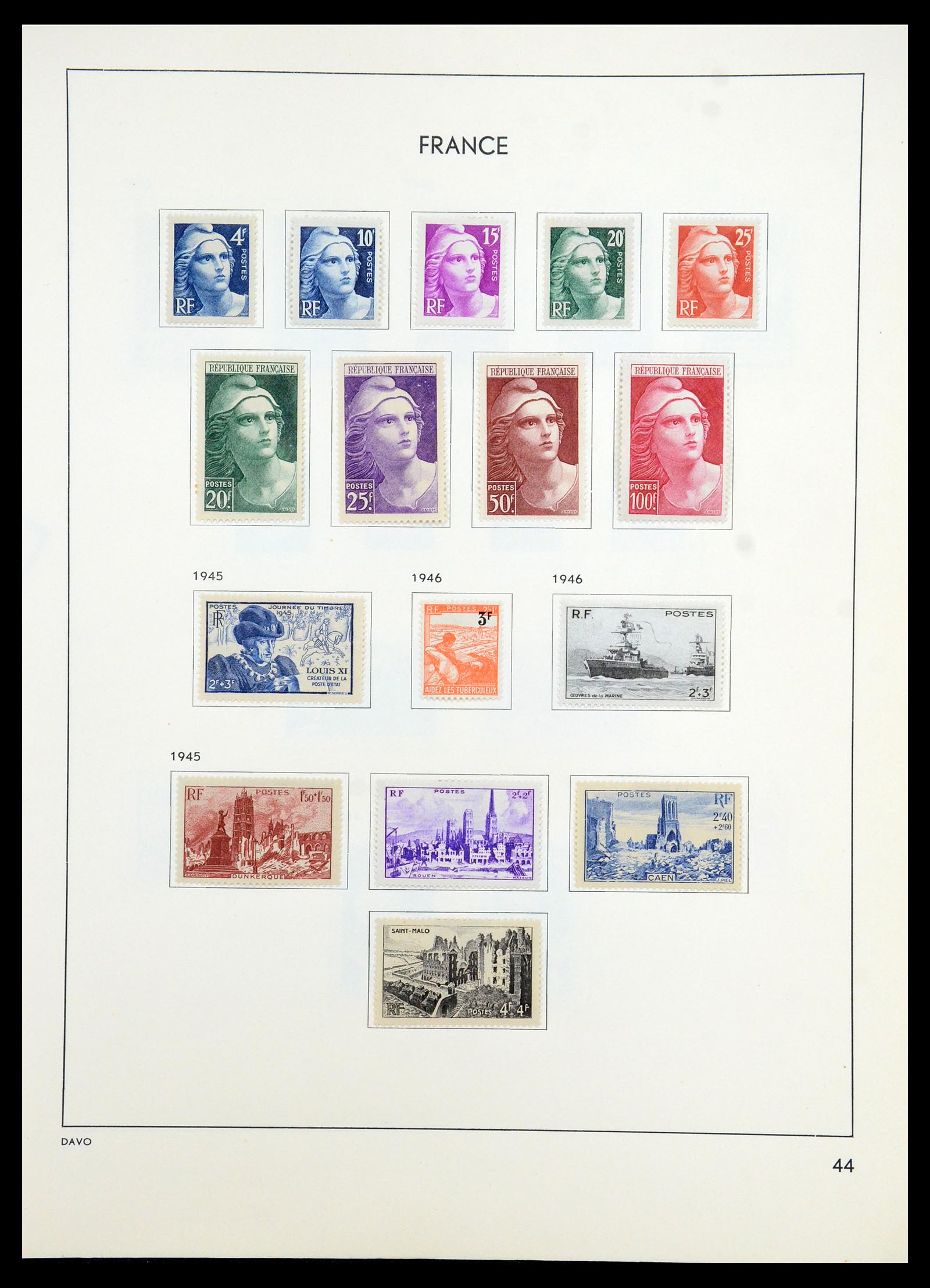 35783 048 - Postzegelverzameling 35783 Frankrijk 1849-1988.