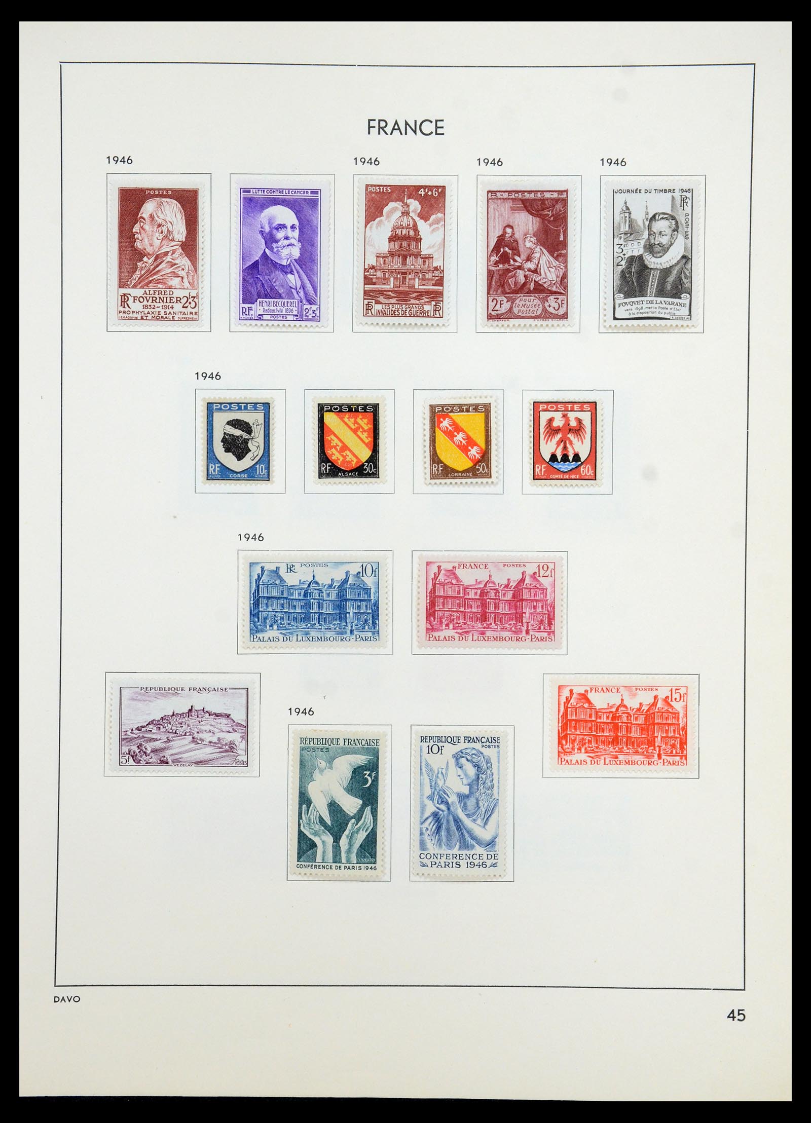 35783 049 - Postzegelverzameling 35783 Frankrijk 1849-1988.