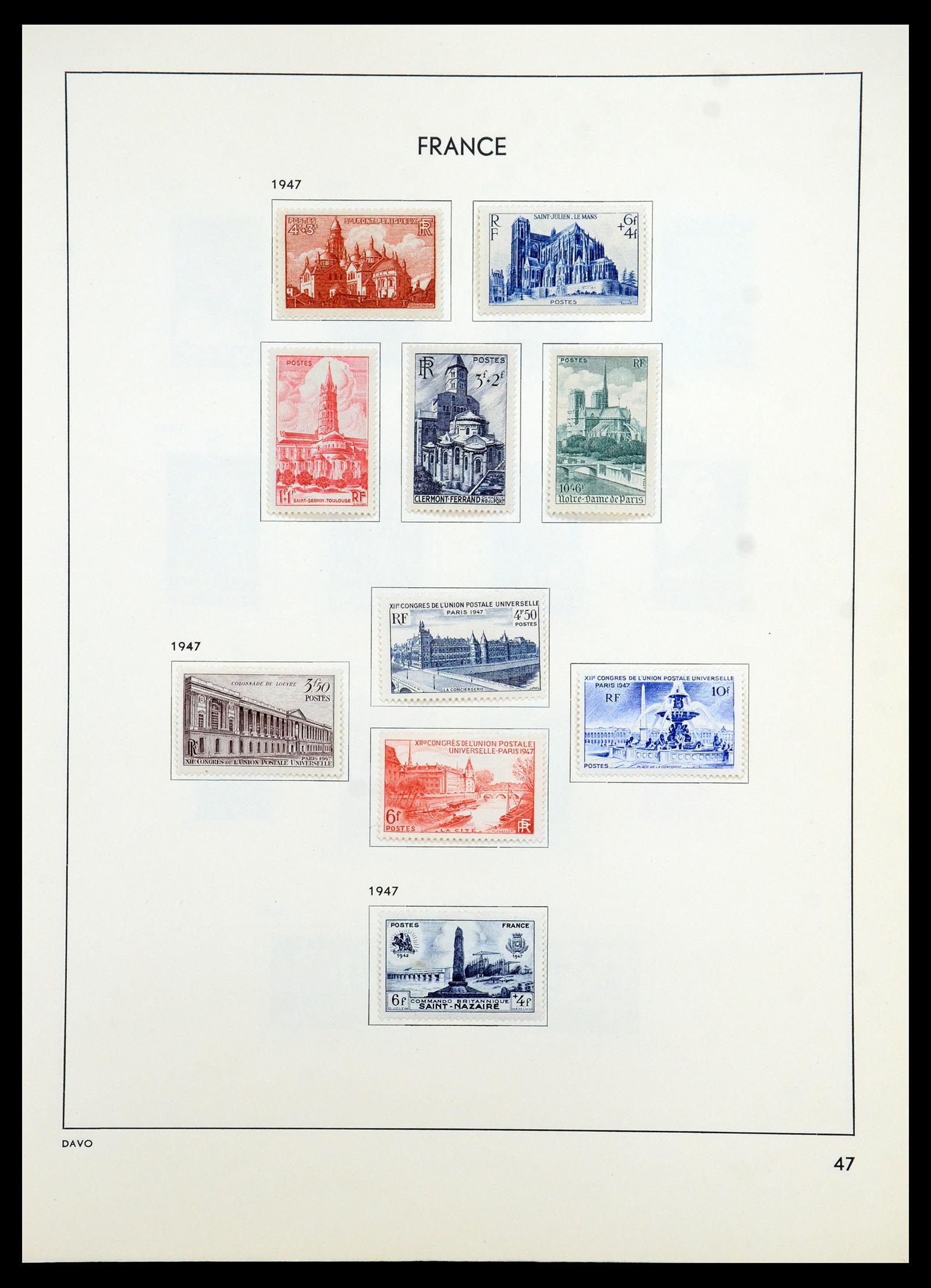 35783 051 - Postzegelverzameling 35783 Frankrijk 1849-1988.