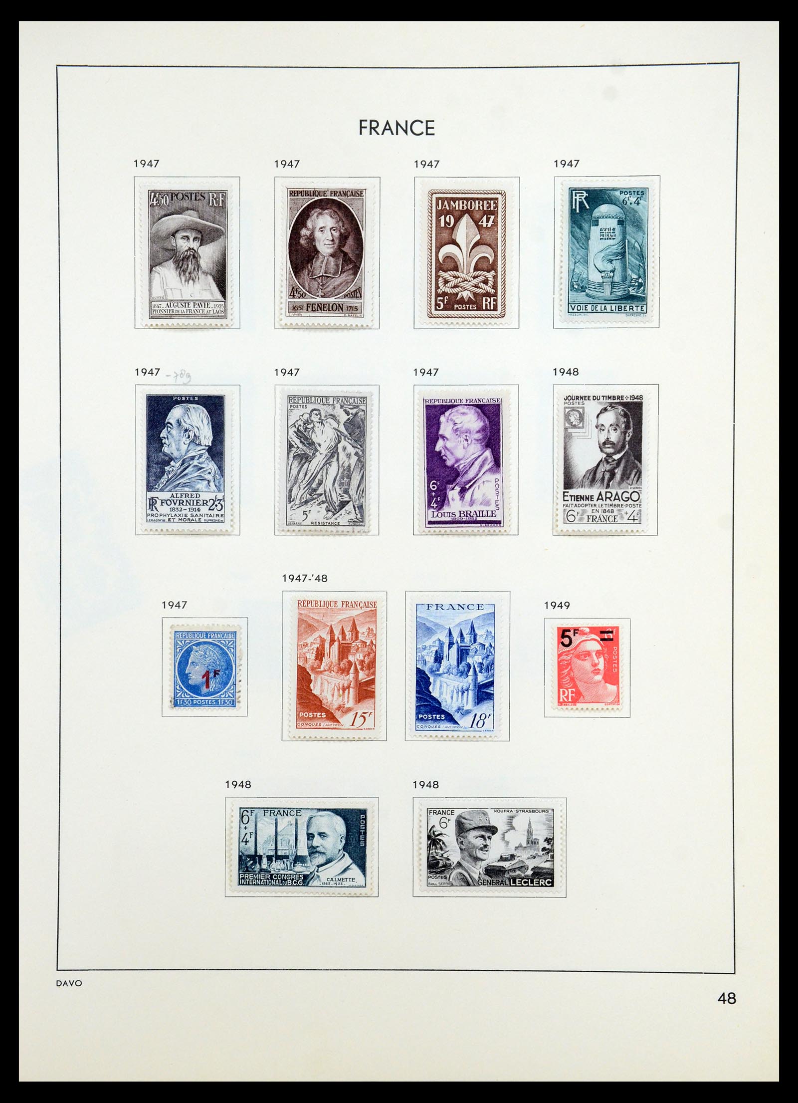 35783 052 - Postzegelverzameling 35783 Frankrijk 1849-1988.