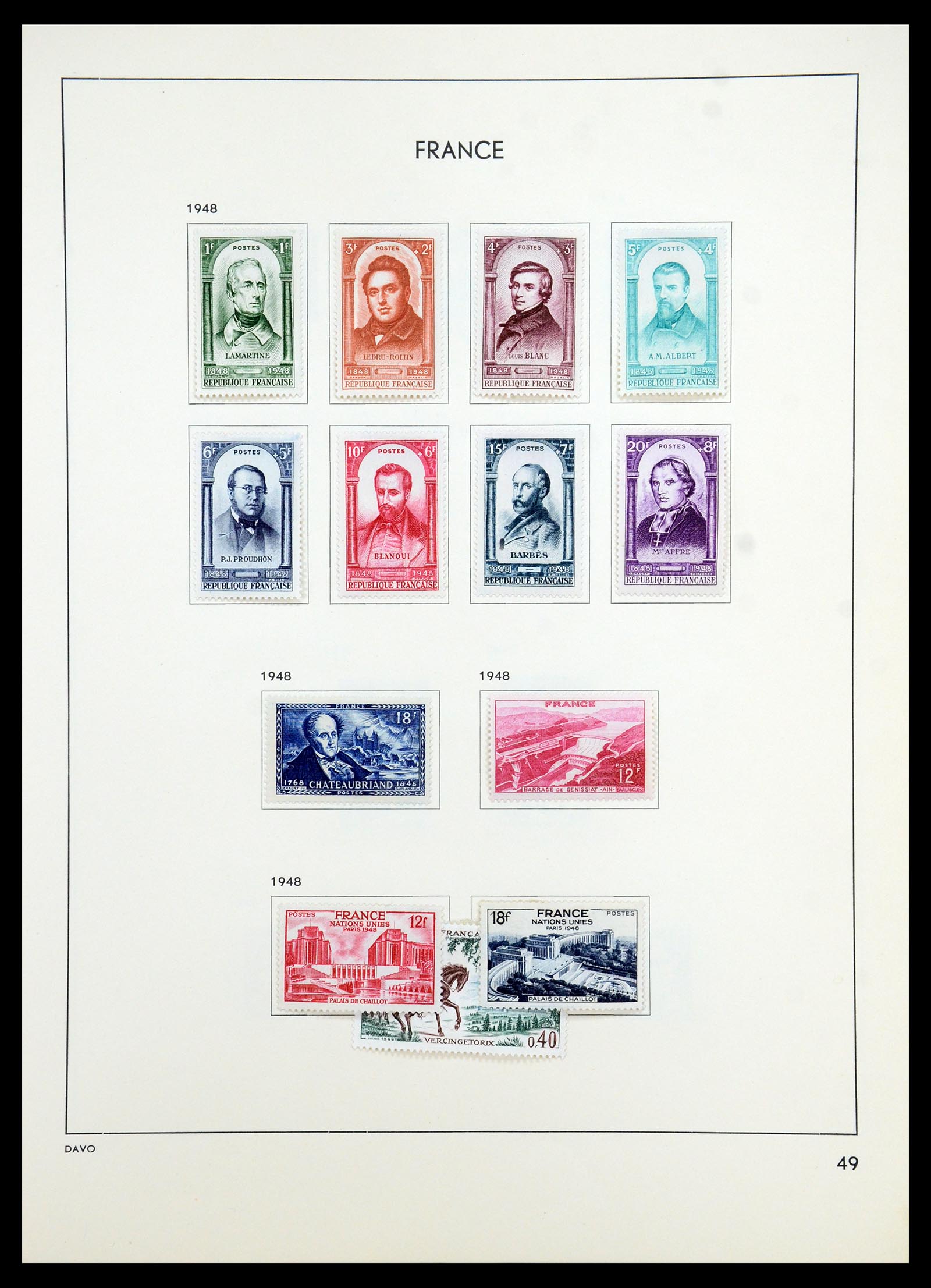 35783 053 - Postzegelverzameling 35783 Frankrijk 1849-1988.