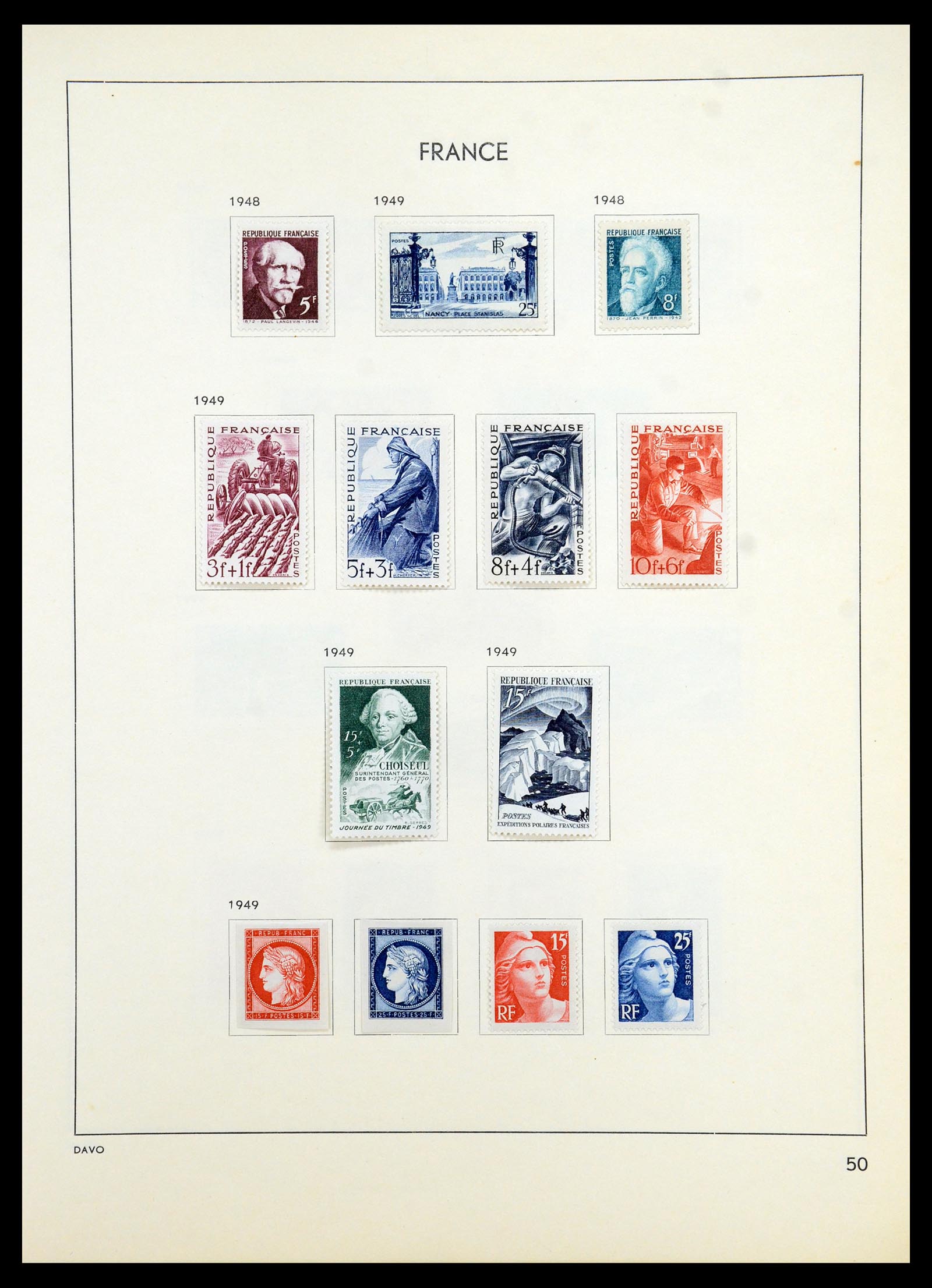 35783 054 - Stamp Collection 35783 France 1849-1988. 