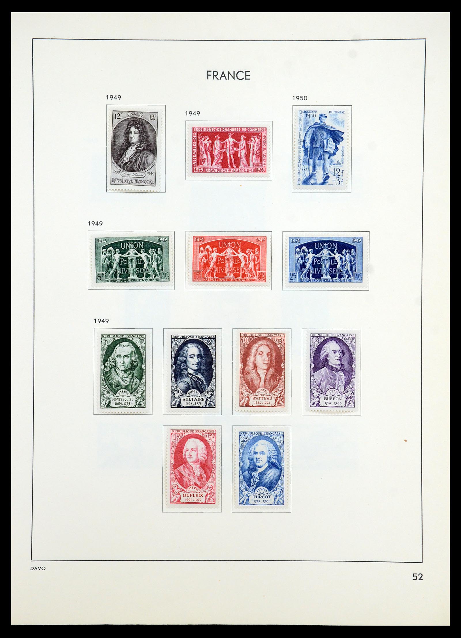 35783 056 - Stamp Collection 35783 France 1849-1988. 