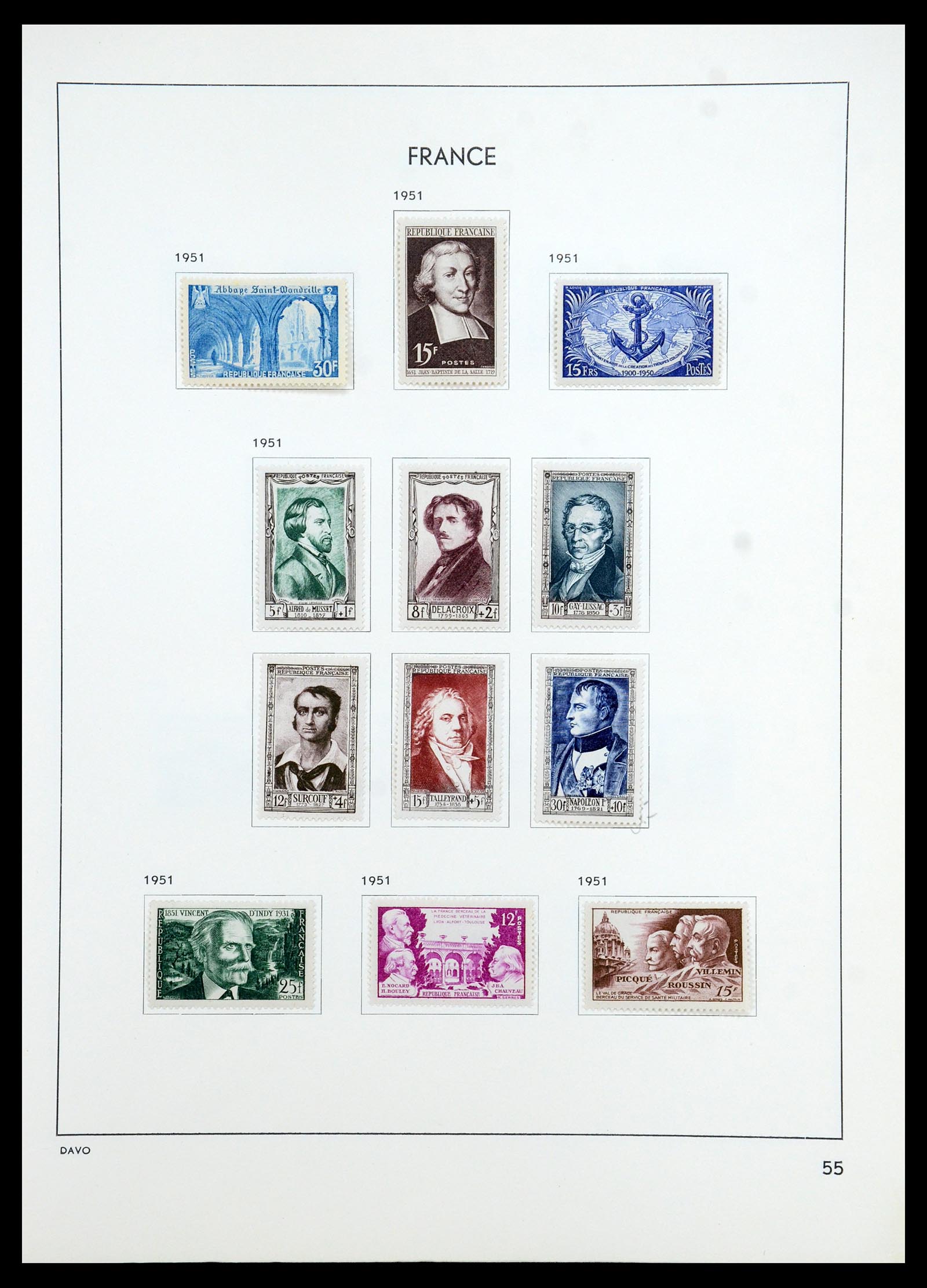 35783 059 - Postzegelverzameling 35783 Frankrijk 1849-1988.