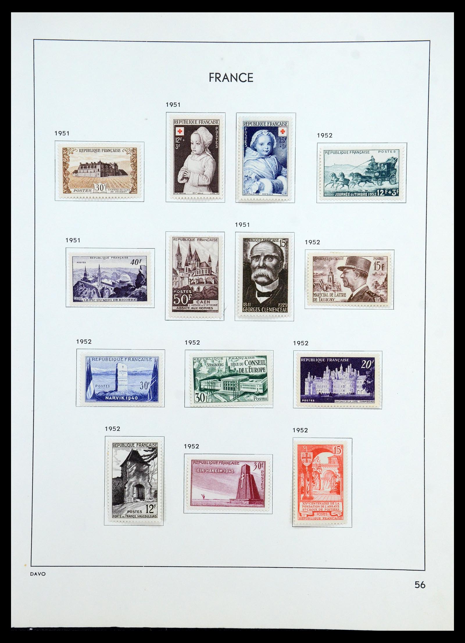 35783 061 - Stamp Collection 35783 France 1849-1988. 