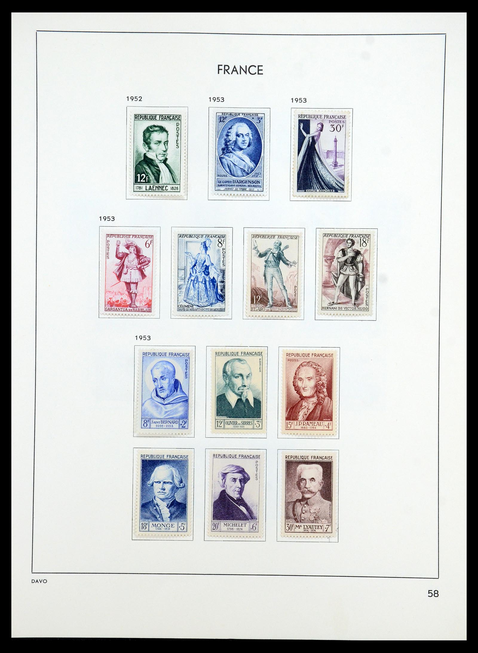 35783 063 - Stamp Collection 35783 France 1849-1988. 
