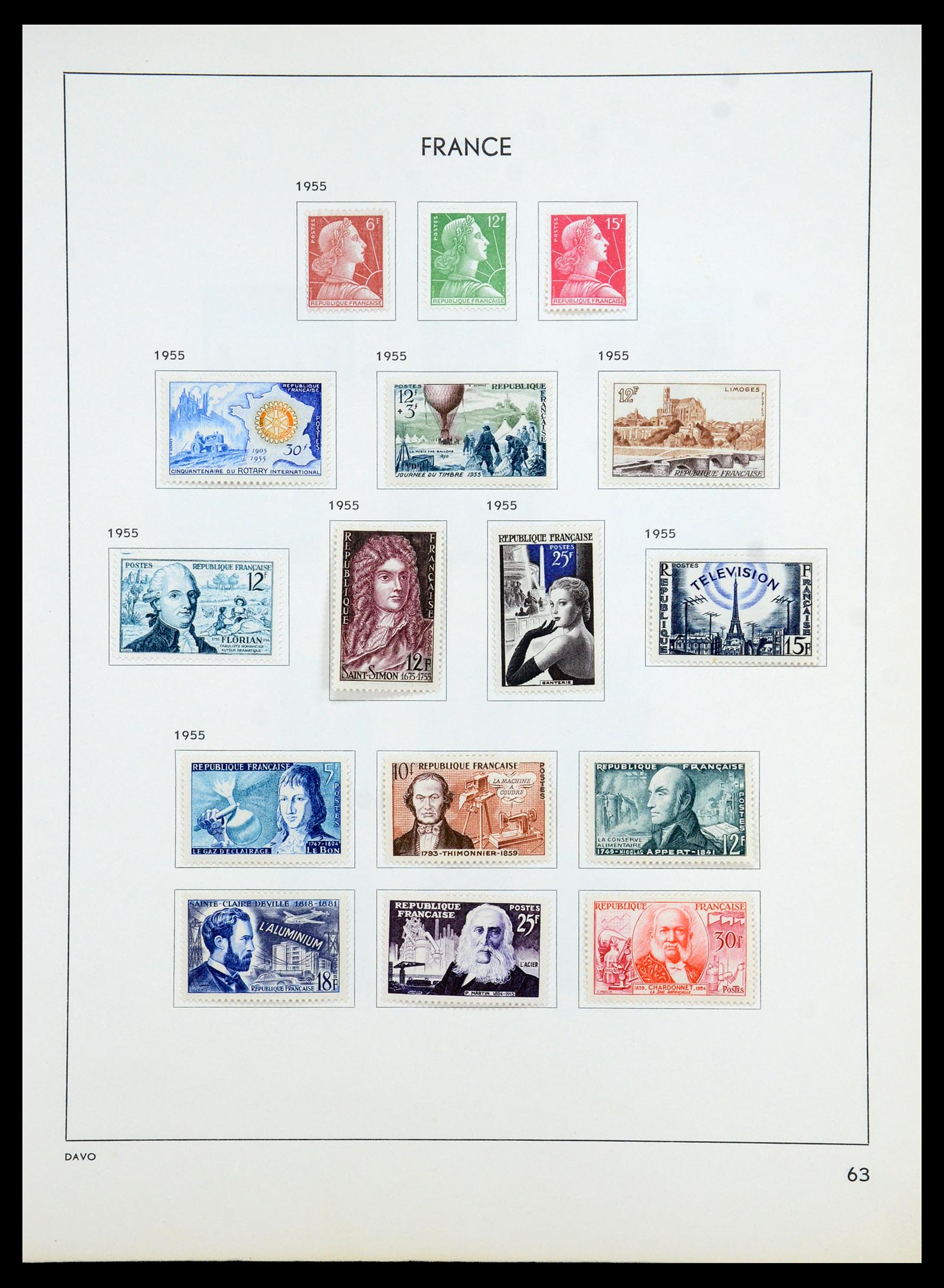 35783 068 - Stamp Collection 35783 France 1849-1988. 