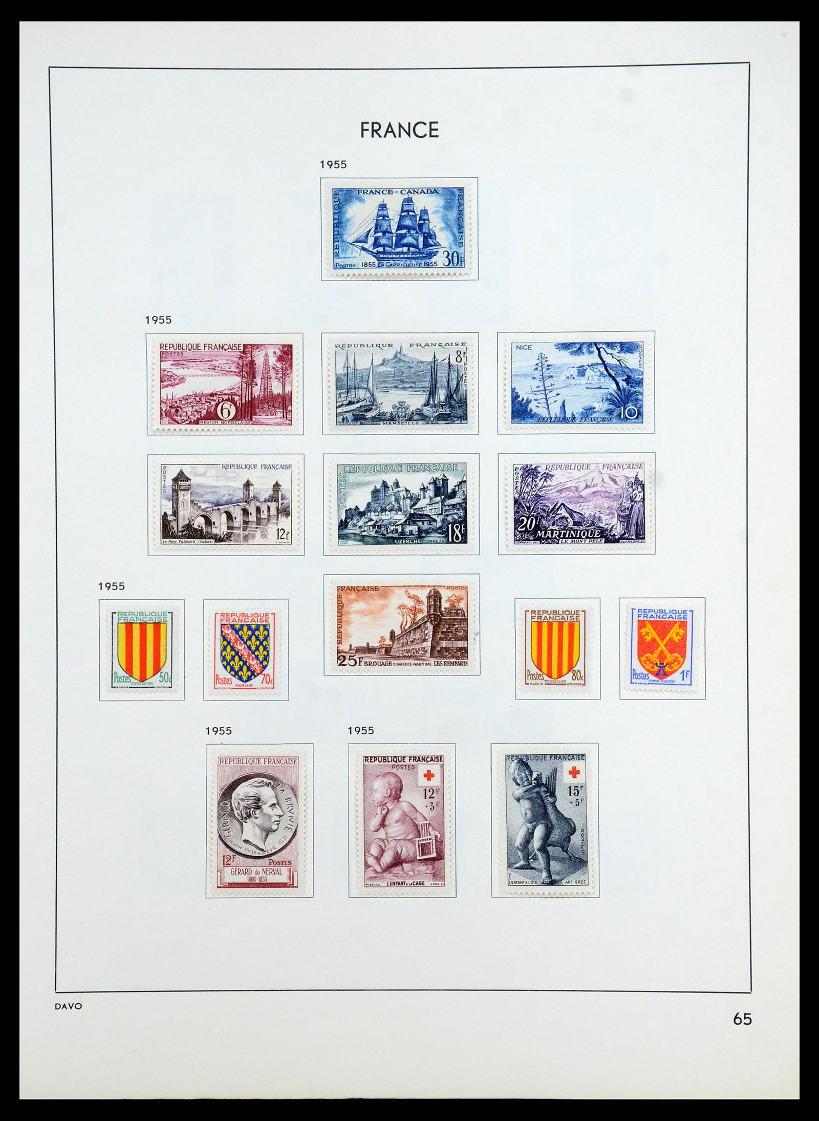 35783 070 - Stamp Collection 35783 France 1849-1988. 