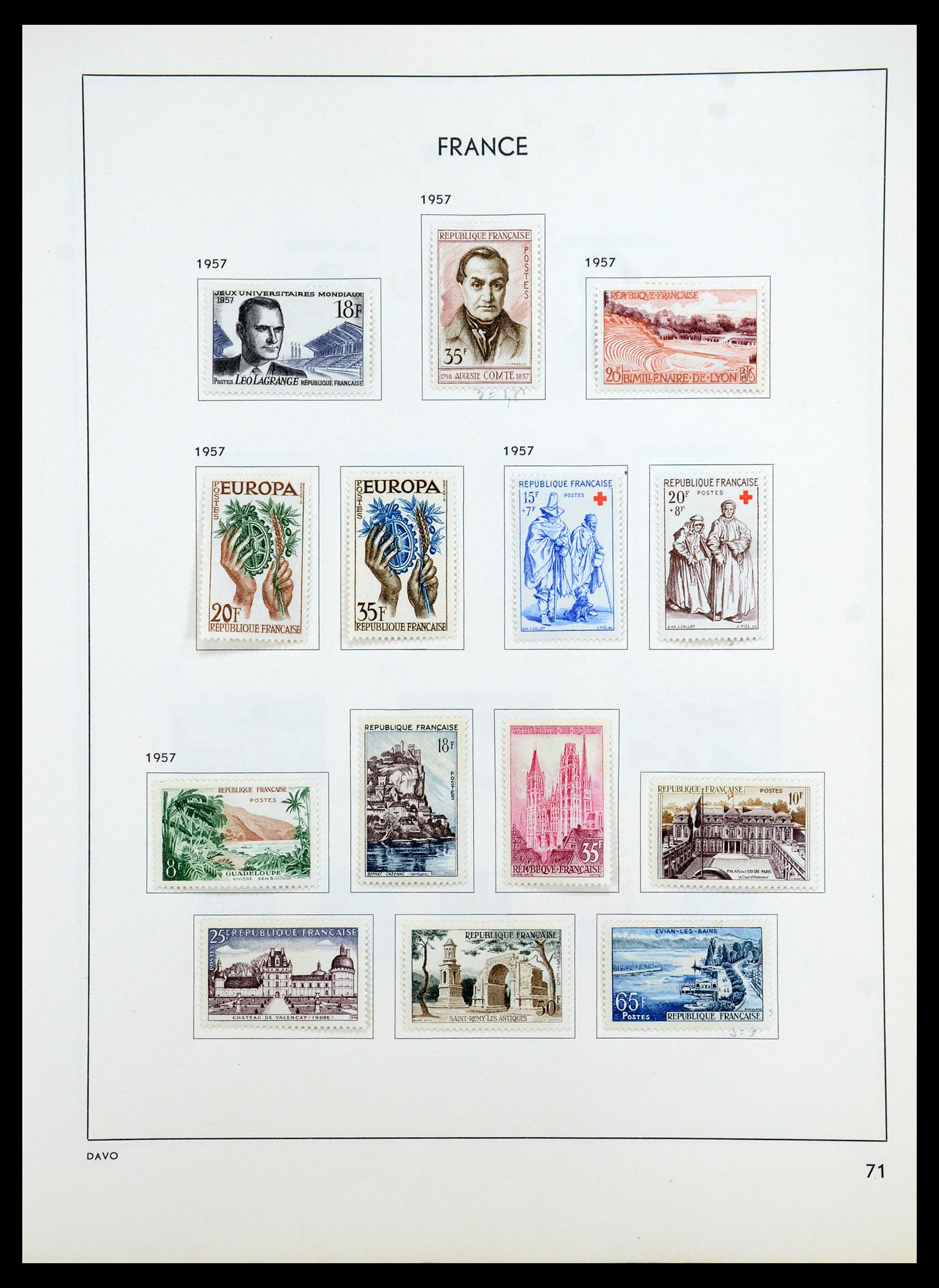 35783 076 - Stamp Collection 35783 France 1849-1988. 