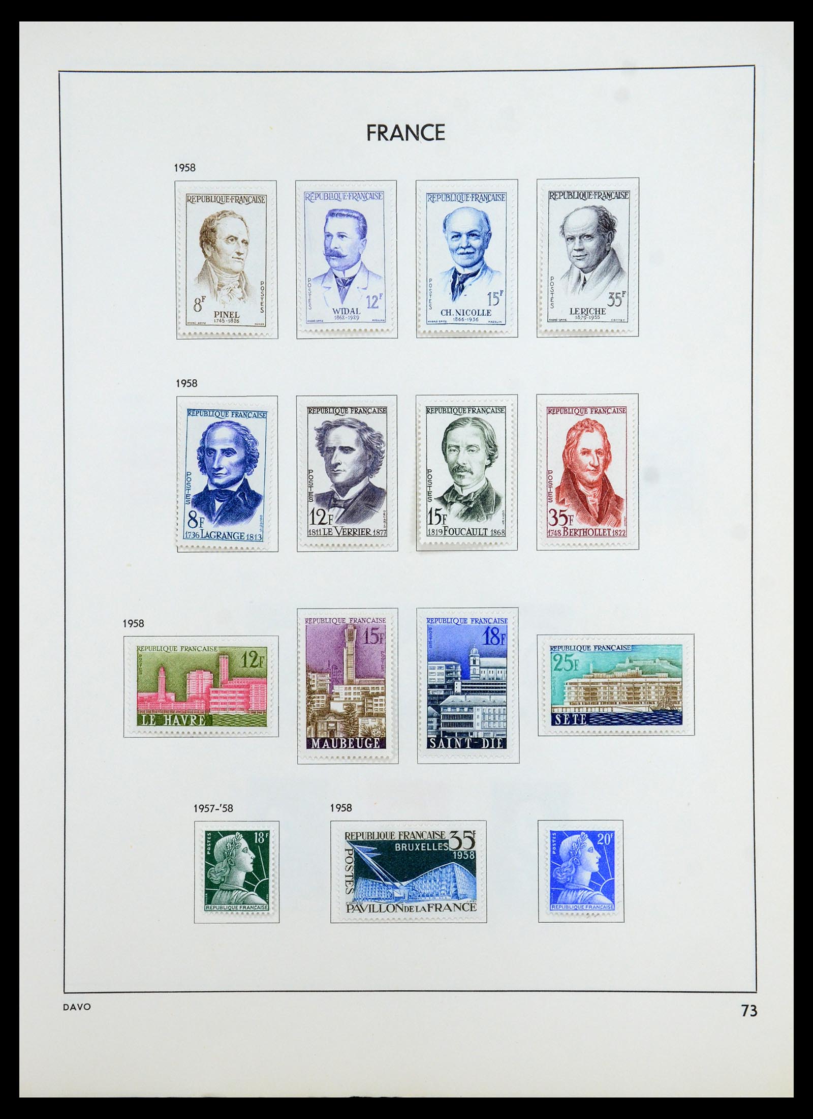 35783 078 - Stamp Collection 35783 France 1849-1988. 